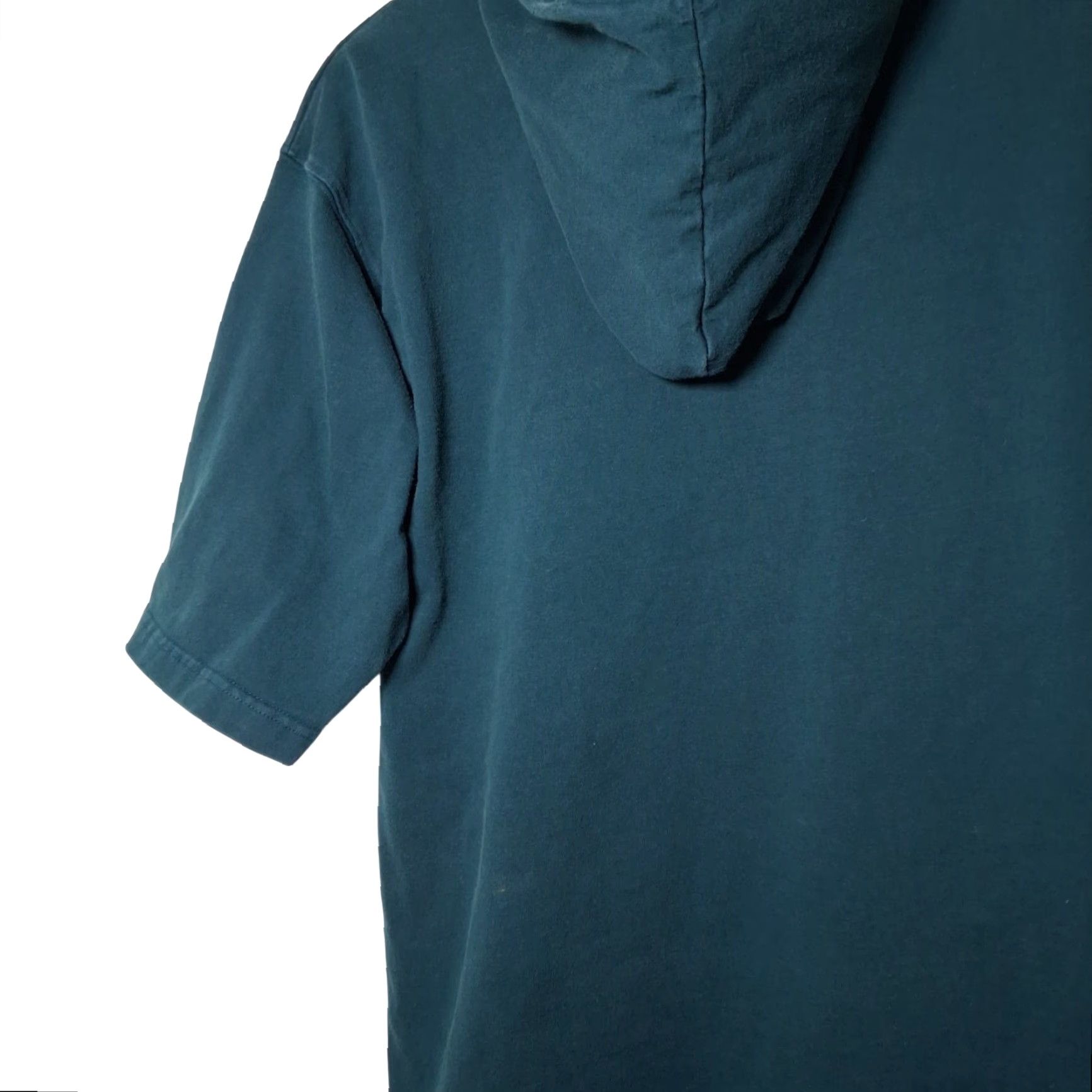 Altea VINTAGE IOU Shirt T-Shirt Men M Teal Purple Embroidered Hooded 1990s Retro Streetwear Size US M / EU 48-50 / 2 - 6 Thumbnail