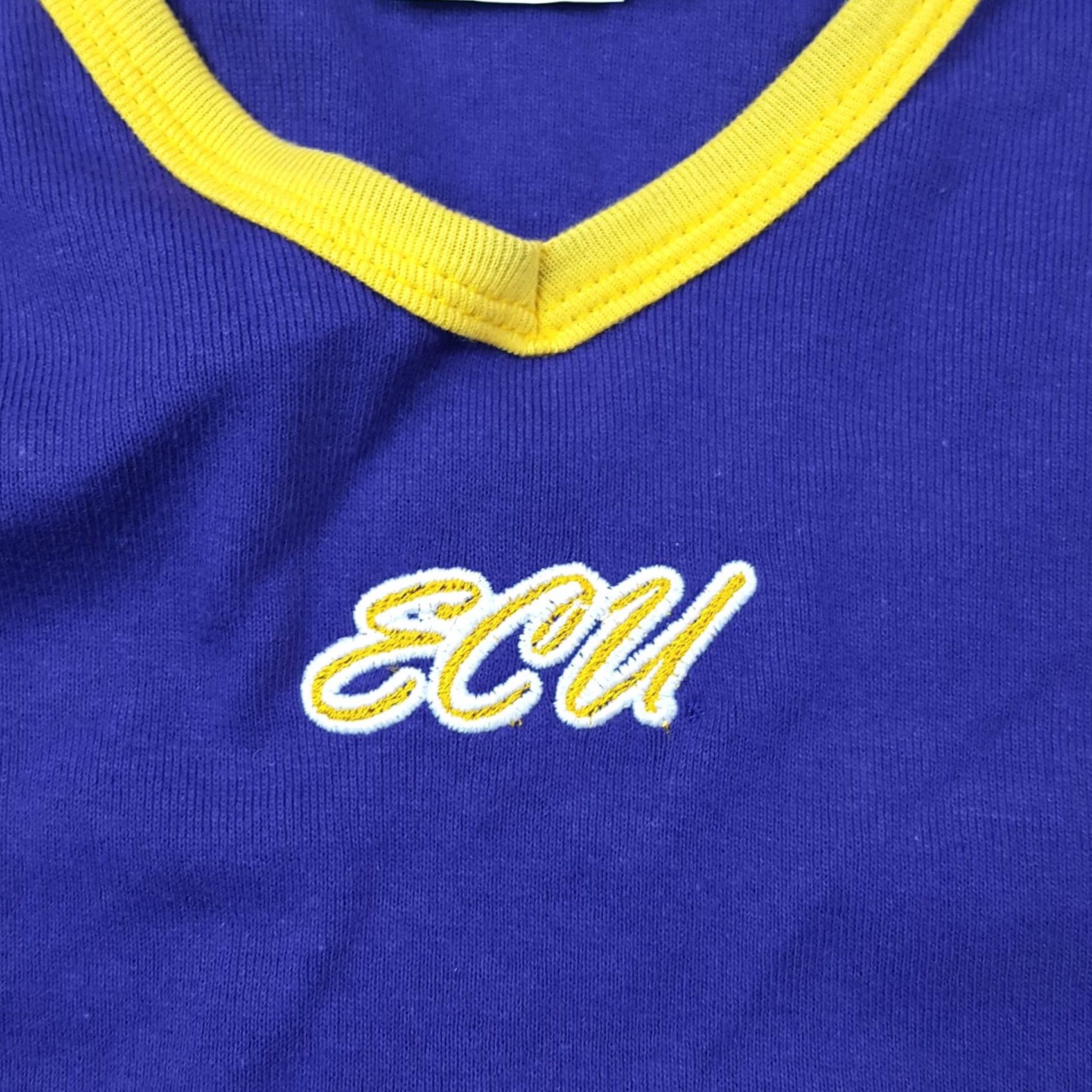 NCAA VINTAGE East Carolina University Pirates Long Sleeve T Shirt Top NCAA Womens L Purple 90s College Retro Sports University Shirt Size L / US 10 / IT 46 - 5 Thumbnail
