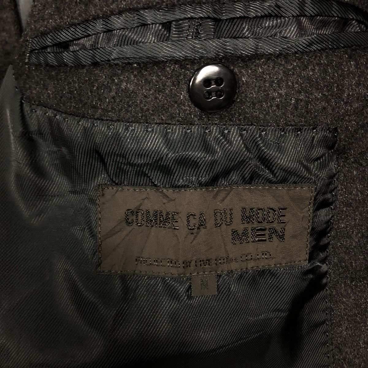 Japanese Brand 🔥Vintage Long Jacket Rich Black Comme Ca Ism Issey Miyake Size US M / EU 48-50 / 2 - 13 Thumbnail