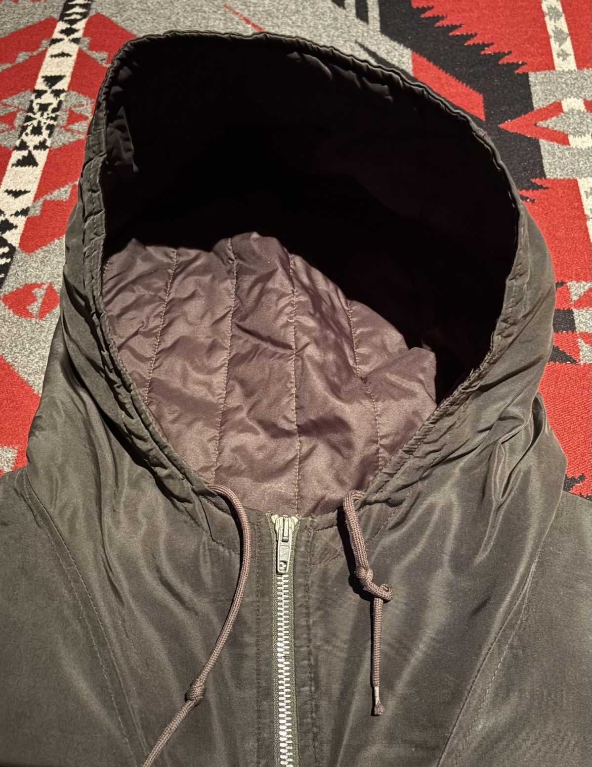 Helmut Lang 1998 Olive Green Nylon Parka Size US L / EU 52-54 / 3 - 5 Thumbnail