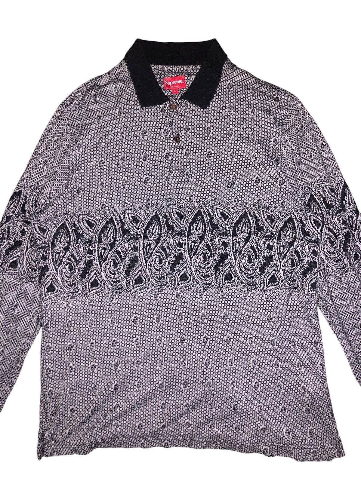 Supreme SUPREME PAISLEY L/S POLO FALL WINTER 2016📌 Size US L / EU 52-54 / 3 - 2 Thumbnail