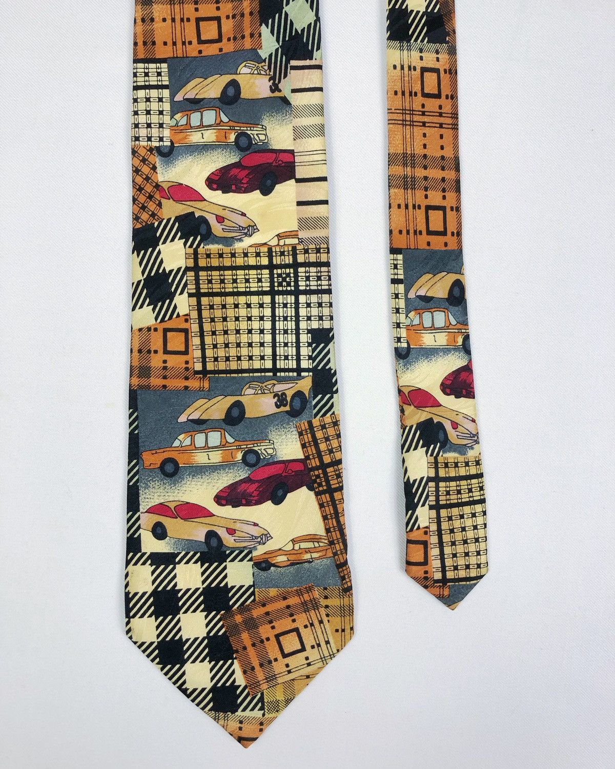 Vintage Rare Vintage Chasecult Cars Silk Tie Size ONE SIZE - 3 Thumbnail
