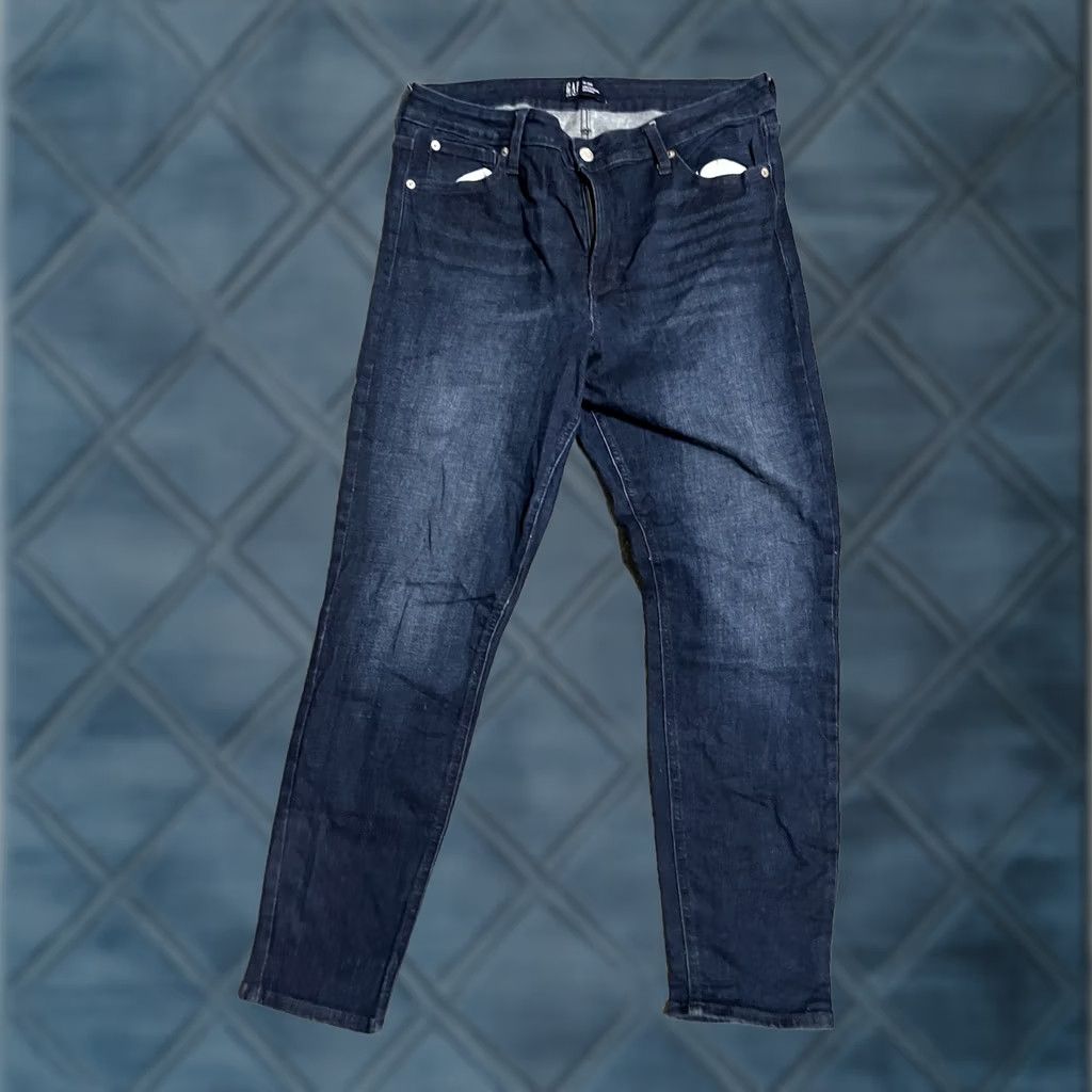 Gap GAP Universal Skinny Jeans Denim Blue Light Wash Size 14/32R Button Zip women Size 36" / US 14 / IT 50 - 1 Thumbnail