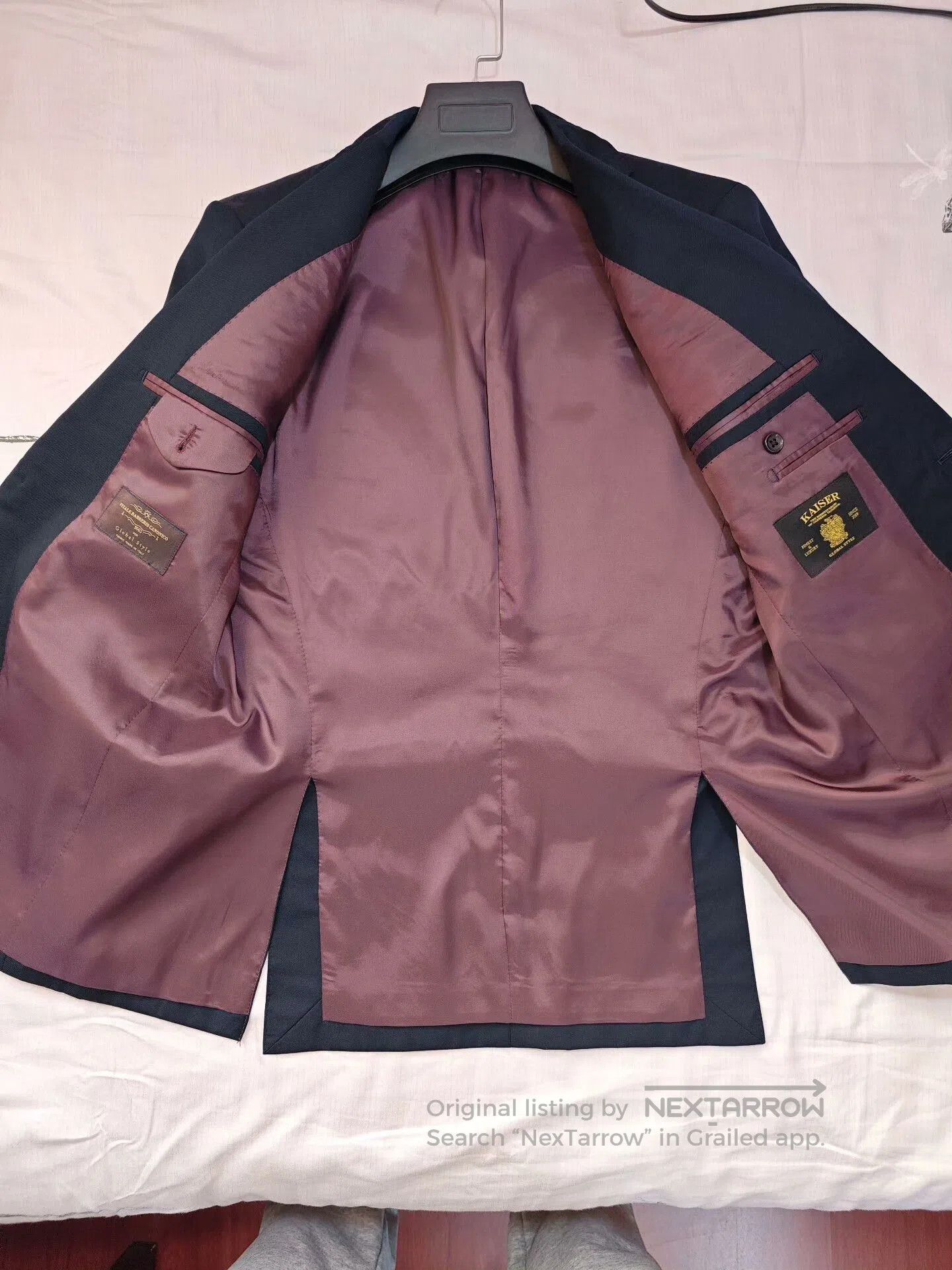 Custom Italian Wool Blend Suit Jacket.