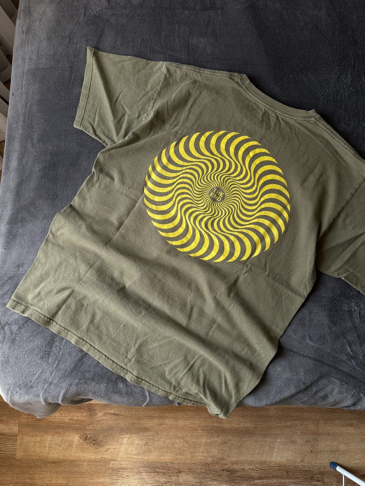 Spitfire × Vintage Vintage Spitfire Khaki Logo Tee Skater BMX Size US XL / EU 56 / 4 - 5 Thumbnail