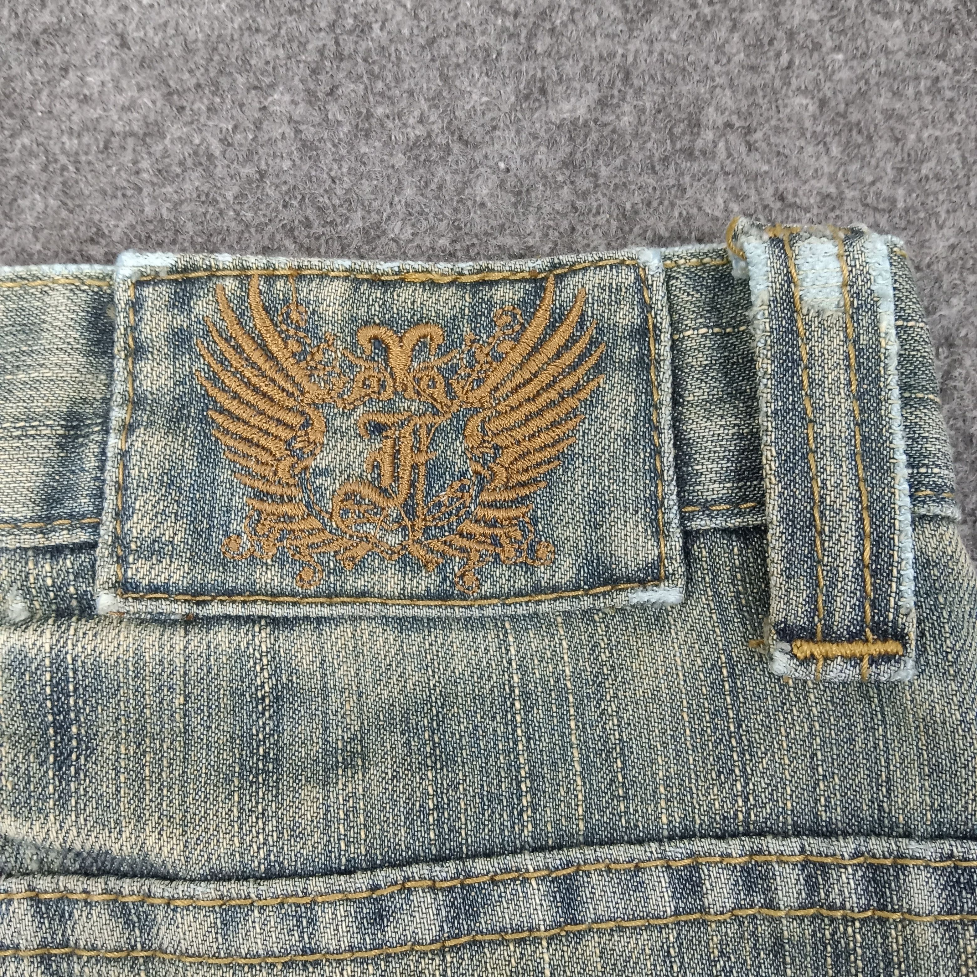 FUSAI F.U.S.A.I Focus USA Bikers Knee Denim Jeans C258N25 Size US 32 / EU 48 - 5 Thumbnail