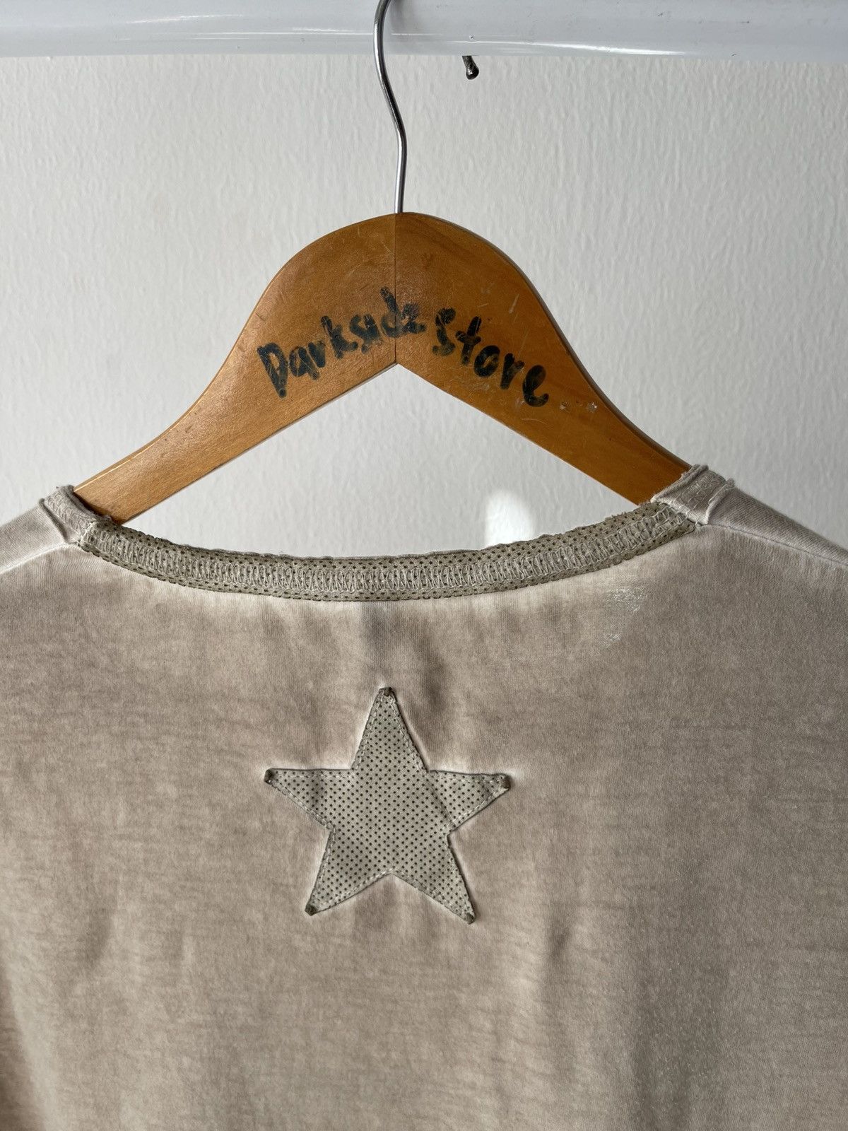 Giorgio Brato 2000s Giorgio Brato Leather Star Patch Tee A2 Size US S / EU 44-46 / 1 - 6 Thumbnail