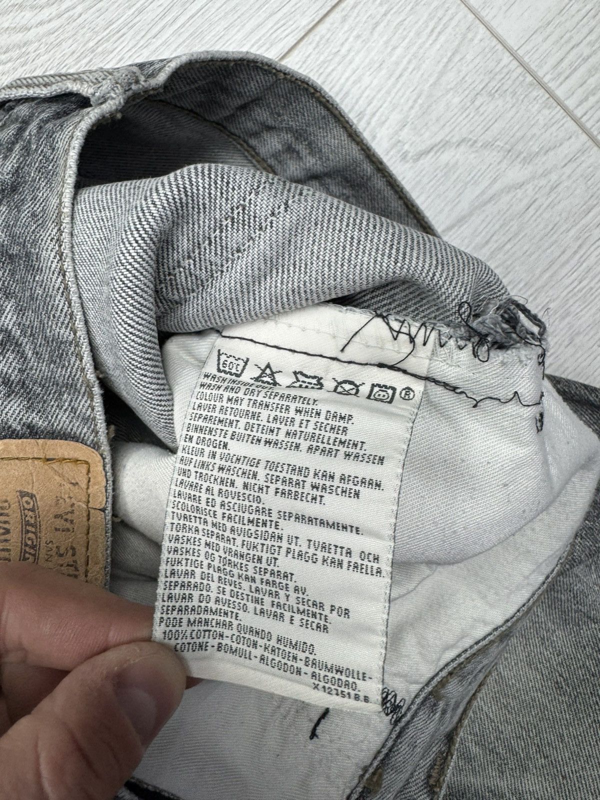 Levi's × Vintage Vintage 90s Levis Orange Tab Distressed Denim Pant Jeans Size US 36 / EU 52 - 10 Thumbnail