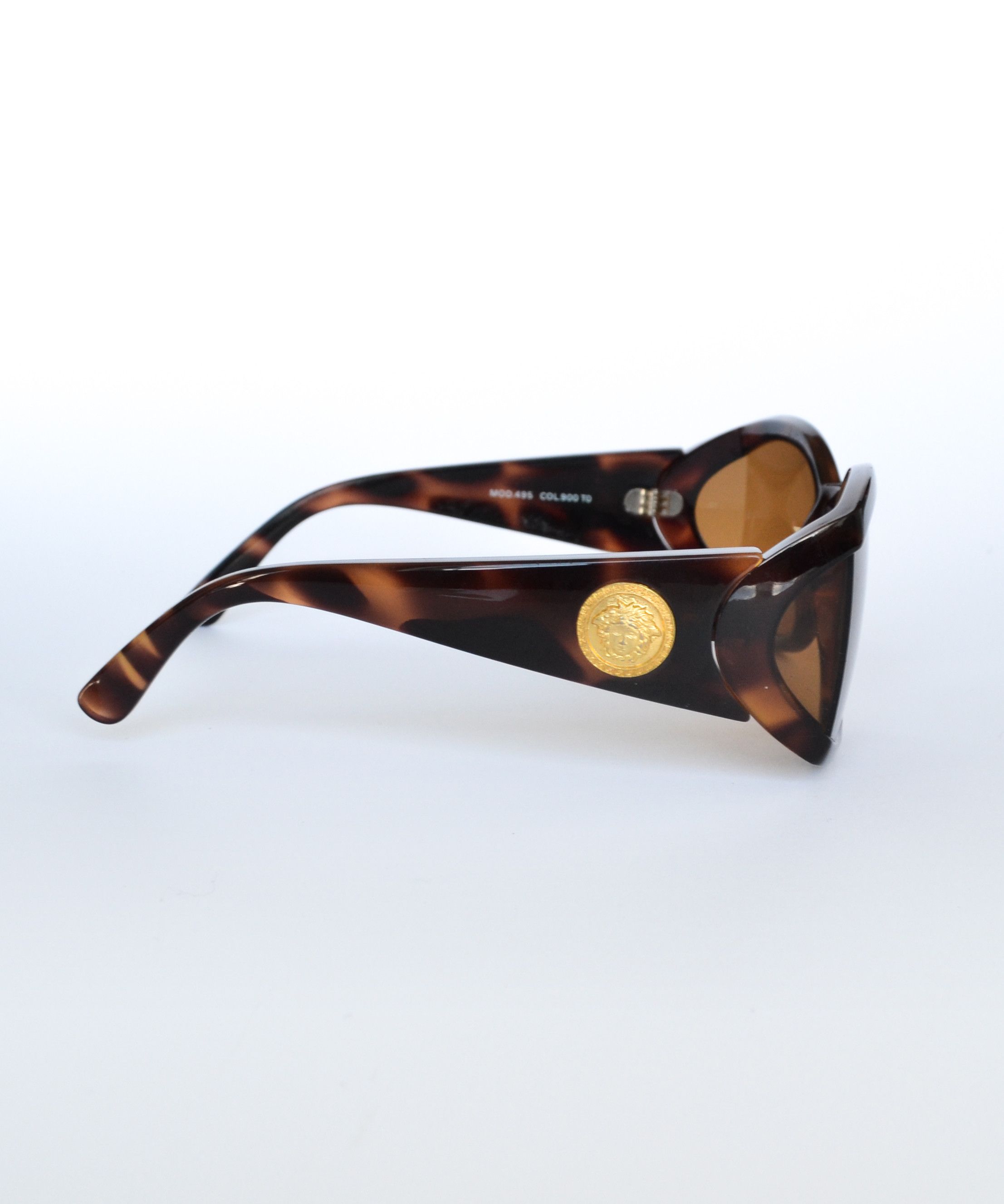 Versace 🔴 GIANNI VERSACE Sunglasses Medusa Mod 495 1998 Brown Size ONE SIZE - 2 Thumbnail
