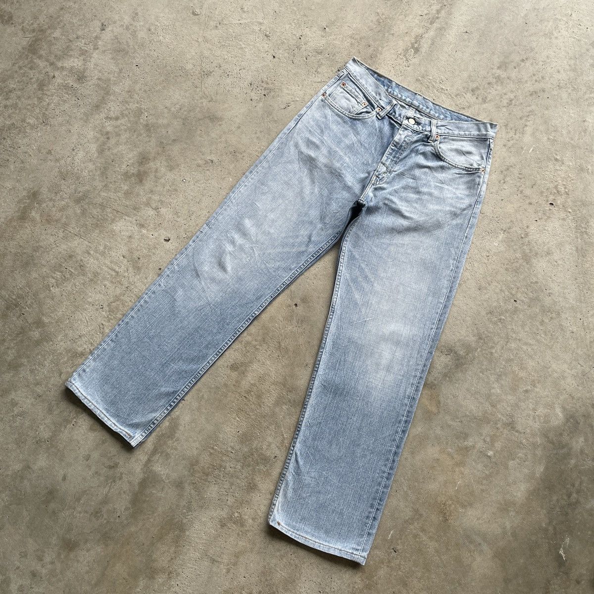 Jean × Levi's × StraightFaded W32💥 Vintage Levis 533 Straight Faded Jeans Pants Denim Size US 32 / EU 48 - 2 Thumbnail
