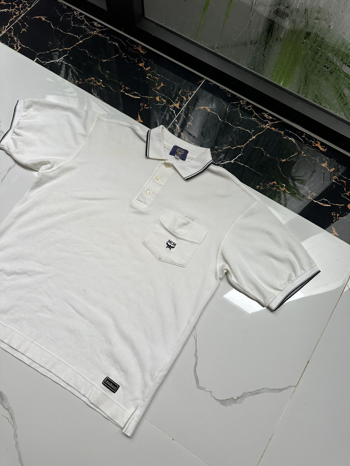 MCM × Vintage MCM VINTAGE BASIC LOGO LUXURY POLO T-SHIRT Size US M / EU 48-50 / 2 - 3 Thumbnail
