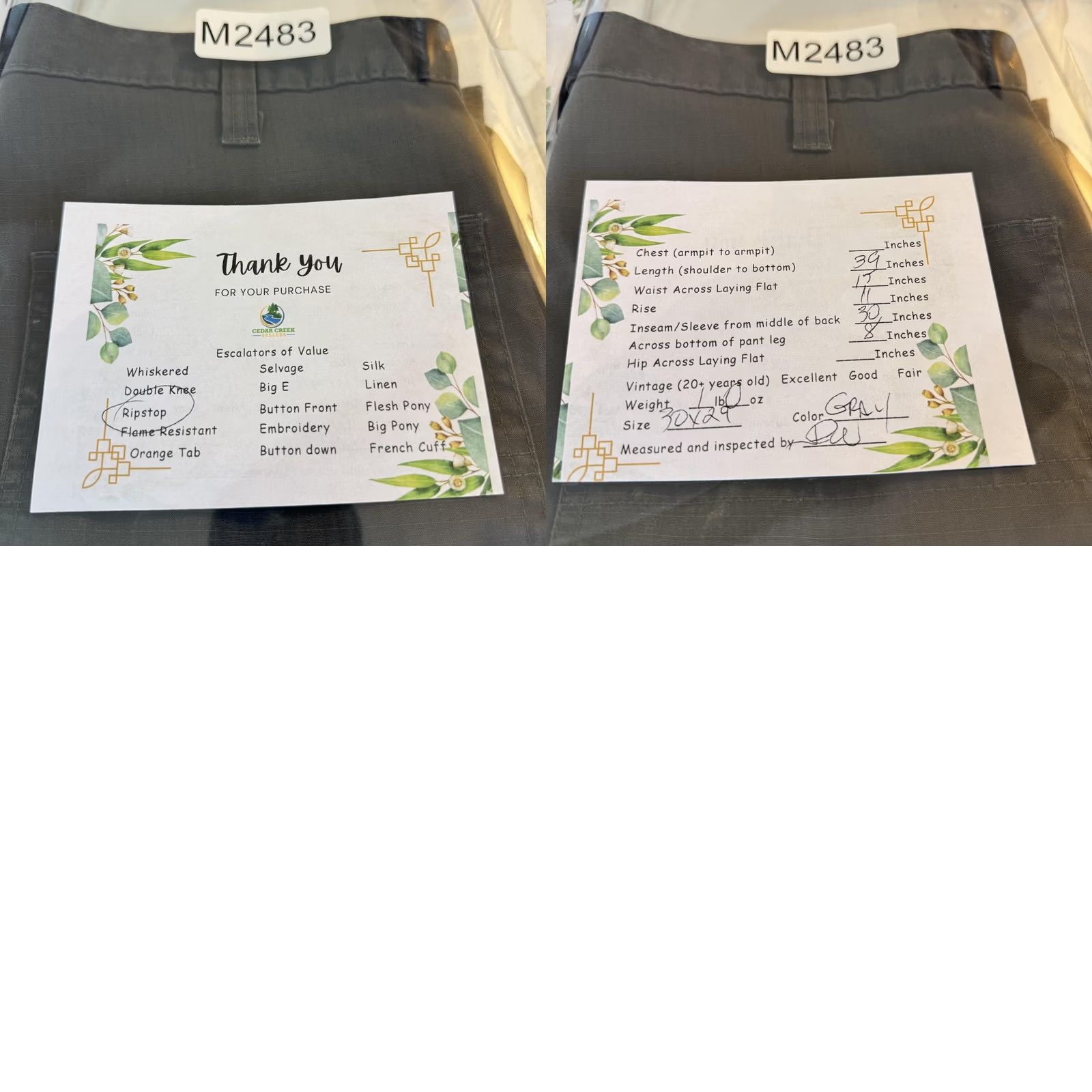 Carhartt Carhartt Pants Mens 30x29 Gray Ripstop Relaxed Fit Work Outdoor Utility Grunge Size US 30 / EU 46 - 9 Thumbnail