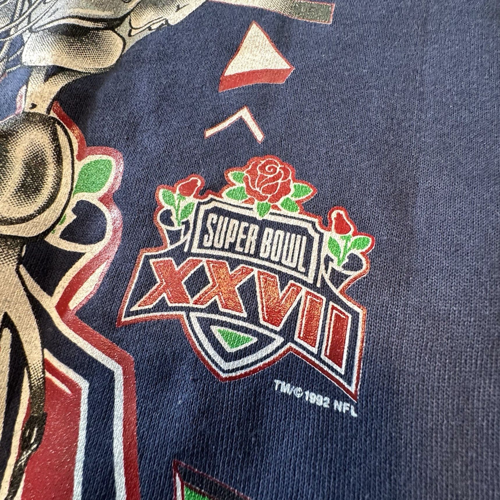 Nutmeg VINTAGE Nutmeg Cowboys XXVII Sweatshirt Mens XL Blue 90s Graphic Print Pullover NWT Size US XL / EU 56 / 4 - 5 Thumbnail