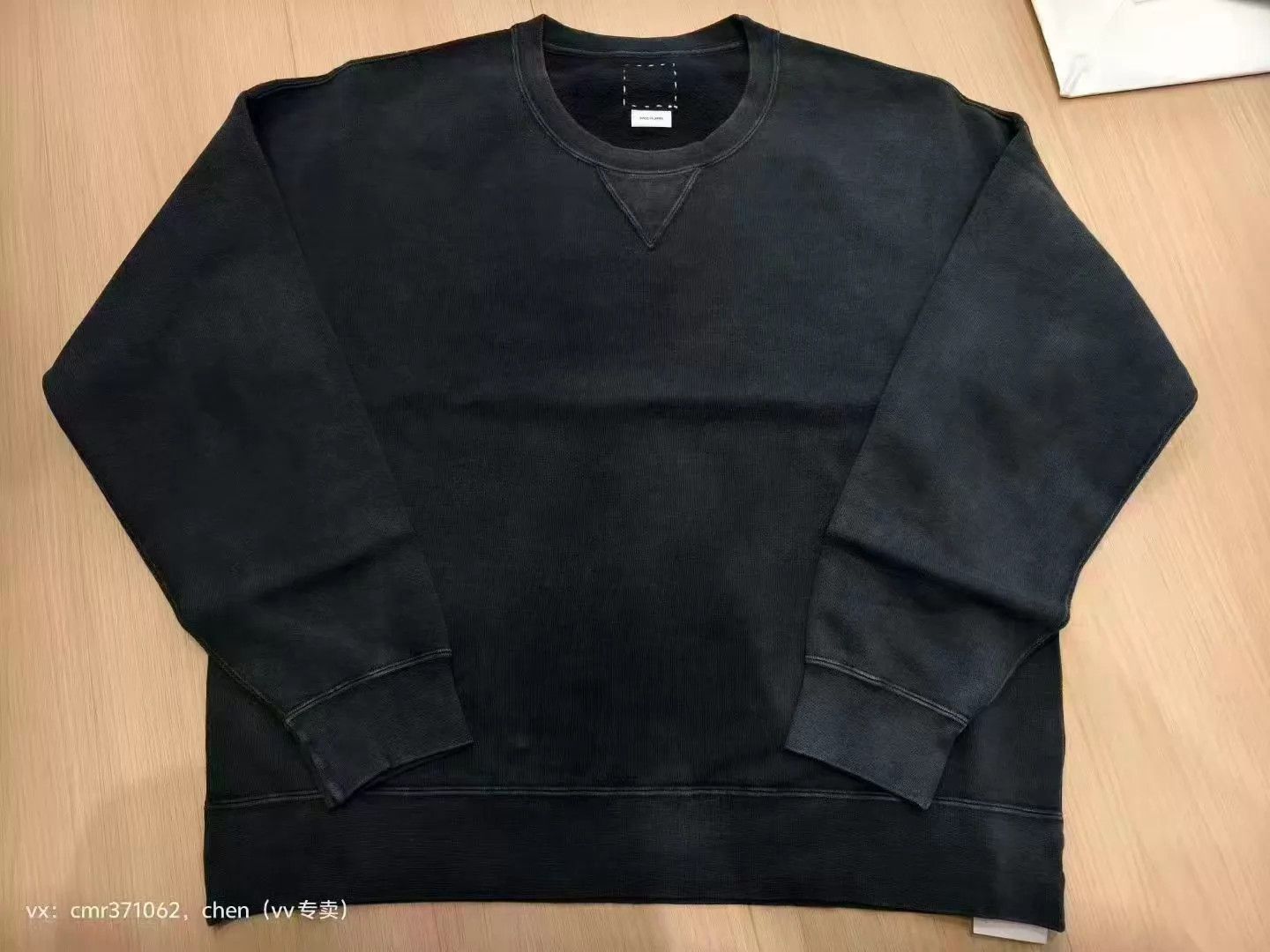 Visvim VISVIM 25SS JUMBO SB DMGD CREW LS SWEAT BLACK 2-5 Size US M / EU 48-50 / 2 - 1 Thumbnail