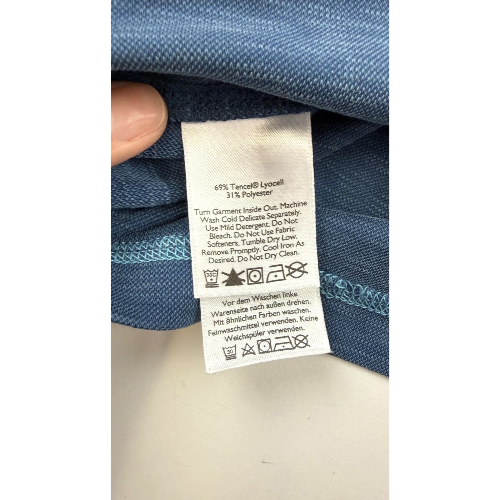 Eddie Bauer Eddie Bauer Shirt Mens L Blue Active Performance Long Sleeve Henley Tencel Lyocell Polyester Travex Size US L / EU 52-54 / 3 - 7 Thumbnail