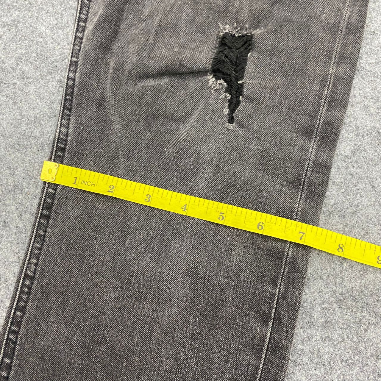 If Six Was Nine Vintage Gosto Jeans Distressed Denim Size US 33 - 5 Thumbnail