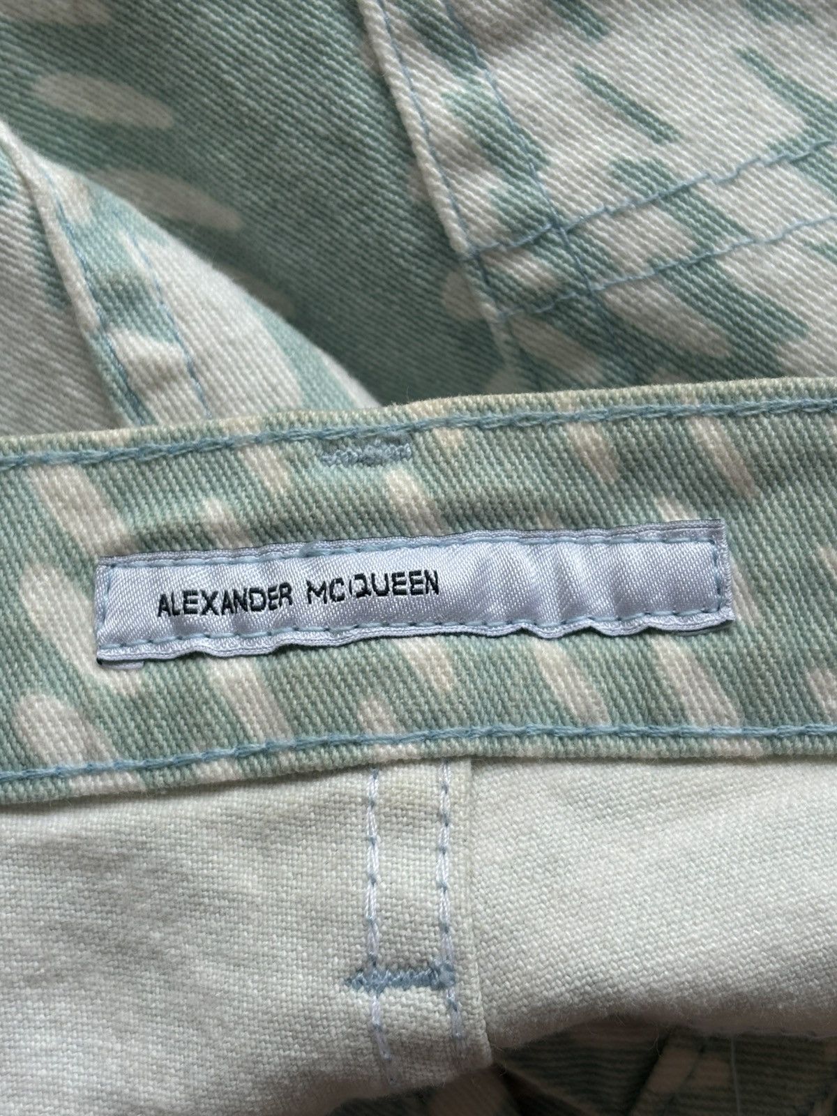 Alexander McQueen SS96 ‘The Hunger’ Optical Illusion Flare Pants Size 29" - 4 Thumbnail