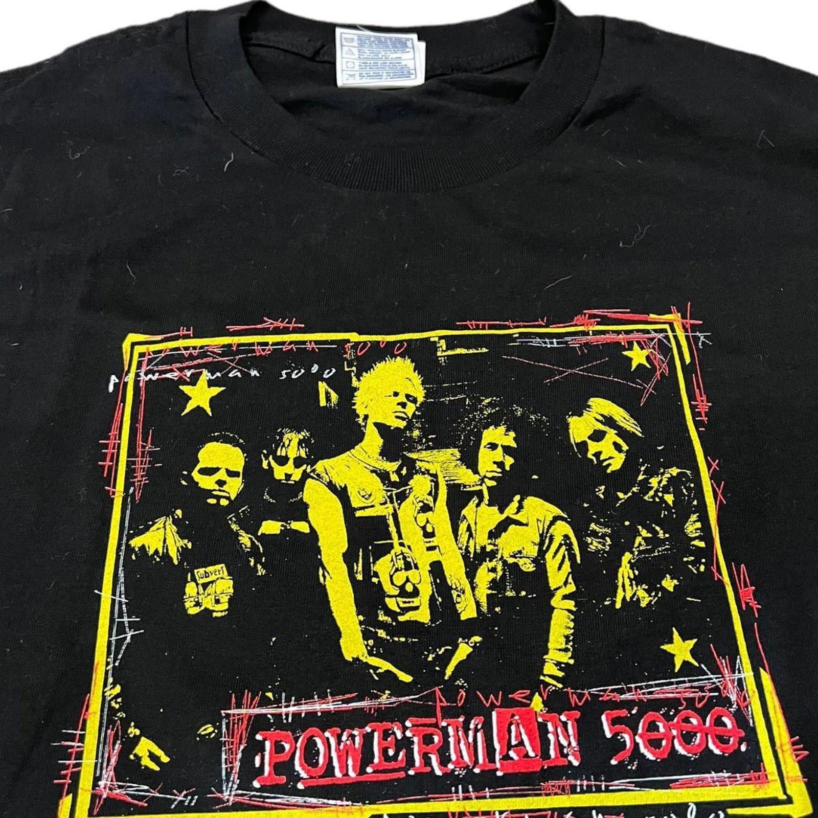 Other Vintage Powerman 5000 The Fake Revolution Tour T-shirt Size US L / EU 52-54 / 3 - 3 Thumbnail
