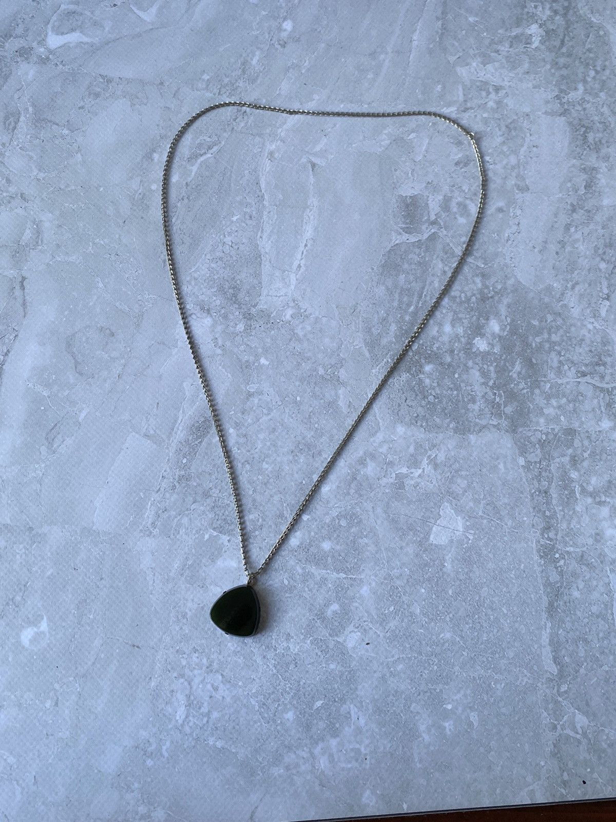 Japanese Brand × Jewelry × Vintage Black-Green Dichroic Stone Pendant Size ONE SIZE - 4 Thumbnail