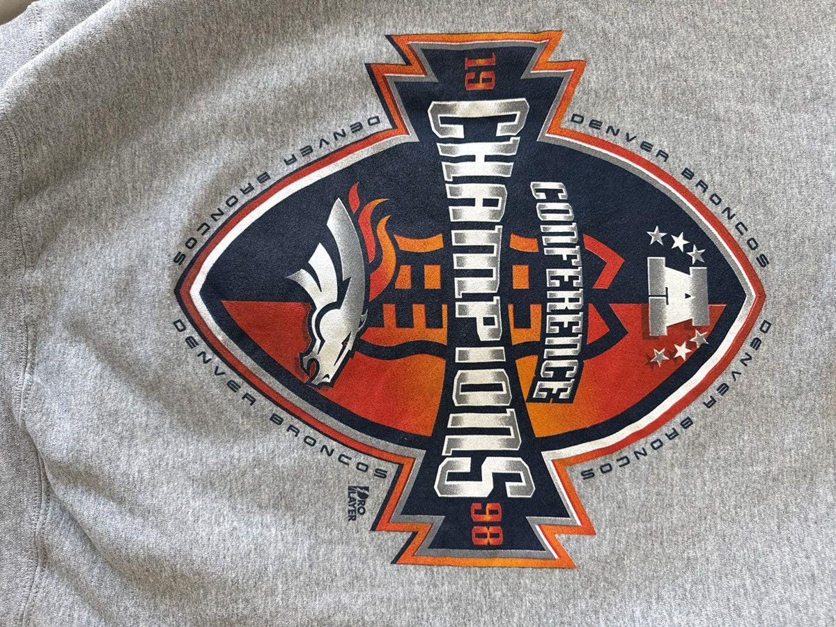 Pro Player 1998 Denver Broncos Conf Champs crewneck vintage Size US M / EU 48-50 / 2 - 2 Thumbnail