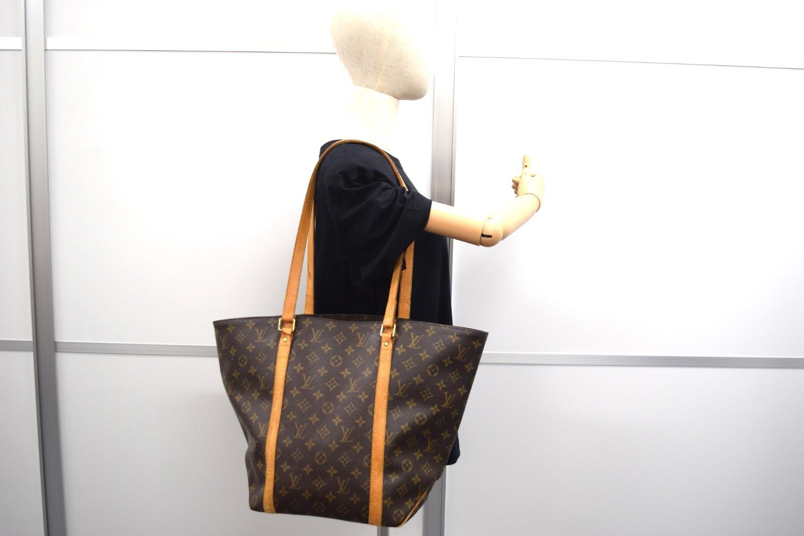 Louis Vuitton LV Sac Shopping Tote Bag Monogram Canvas M51108 Size ONE SIZE - 14 Thumbnail