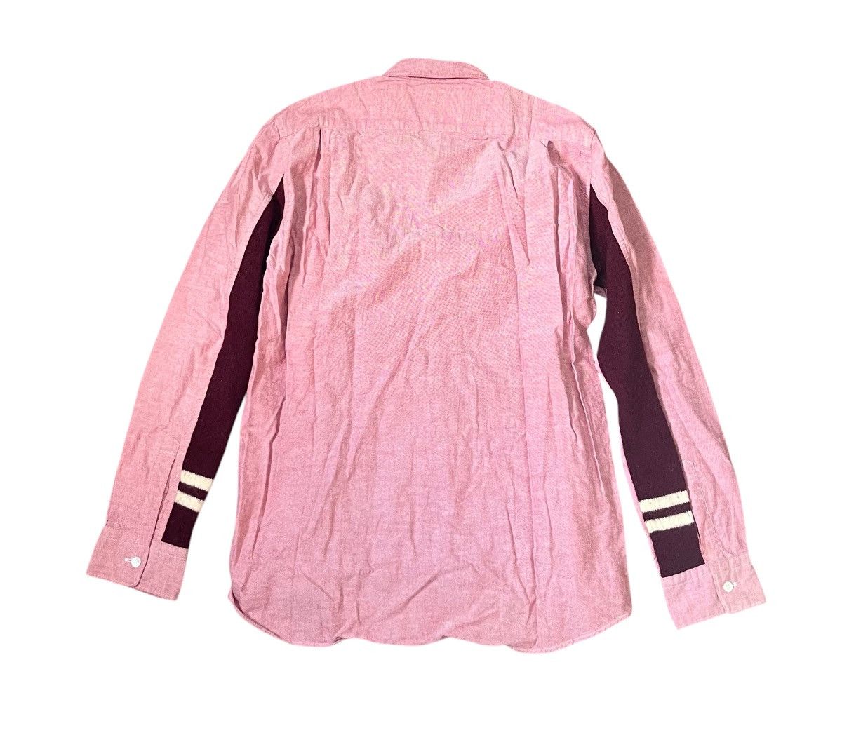 Comme des Garcons Cdg homme AD2011 hybrid knit button up shirt Size US M / EU 48-50 / 2 - 6 Thumbnail