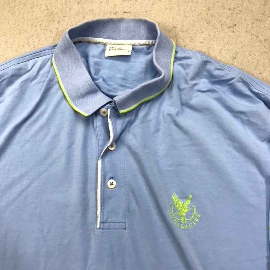 Oscar Jacobson Oscar Jacobson Gleneagles Golf Polo Shirt Mens Large Blue Cotton Blend Polo Shirts Casual Golf Men L Blue Oscar Jacobson Size US L / EU 52-54 / 3 - 2 Thumbnail