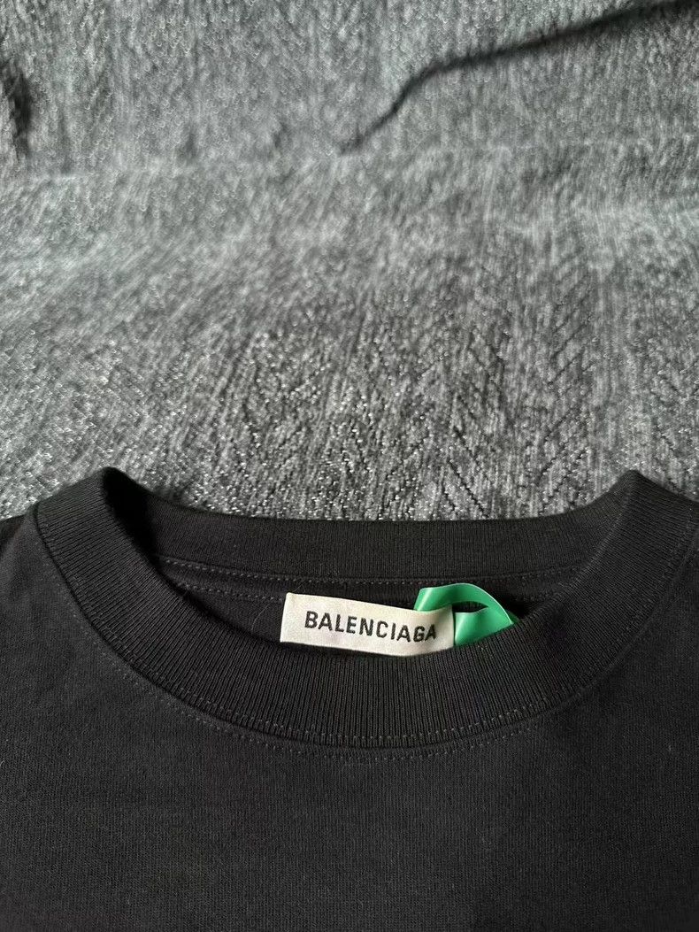 Balenciaga Balenciaga Black Letter Short Sleeve 2503-Nextarrow Size US S / EU 44-46 / 1 - 2 Thumbnail