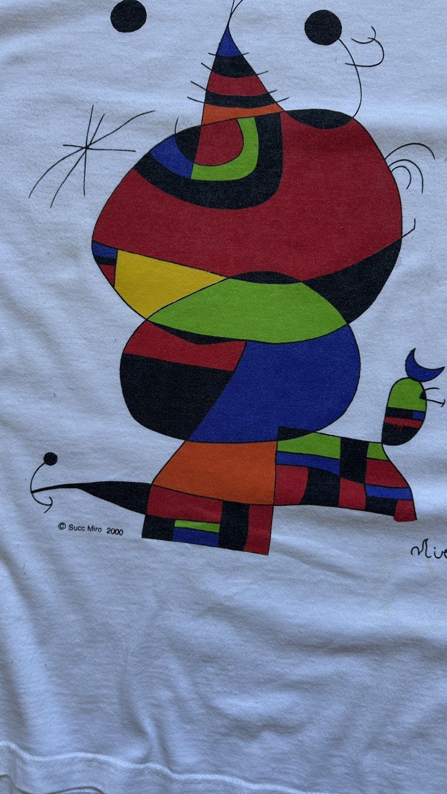 Japanese Brand × Vintage 2000 Joan Miro Surrealism Succ. Crew Neck Tee Size US XL / EU 56 / 4 - 6 Thumbnail