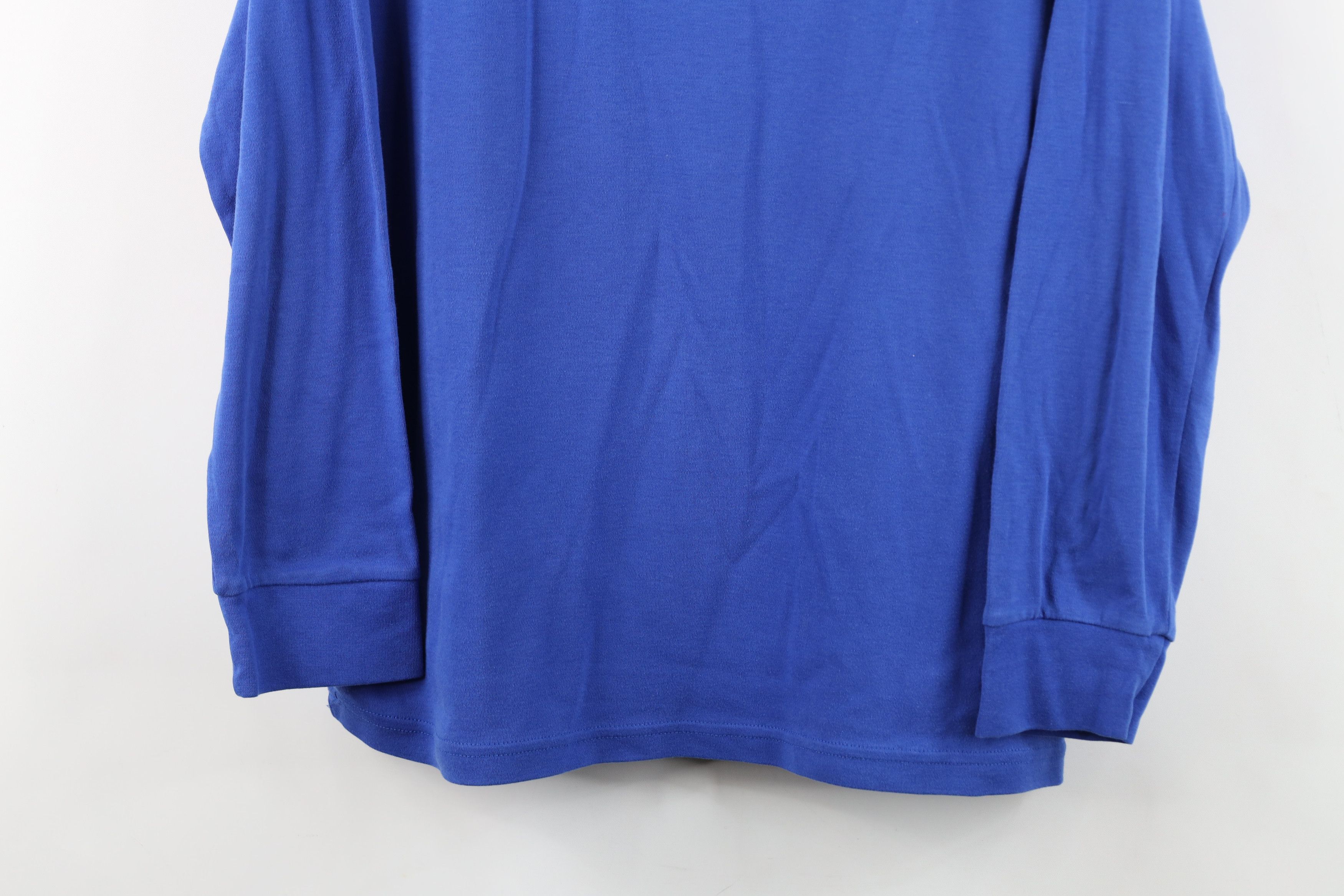 Vintage Vintage 90s Streetwear Blank Long Sleeve Turtleneck T-Shirt Size L / US 10 / IT 46 - 3 Thumbnail