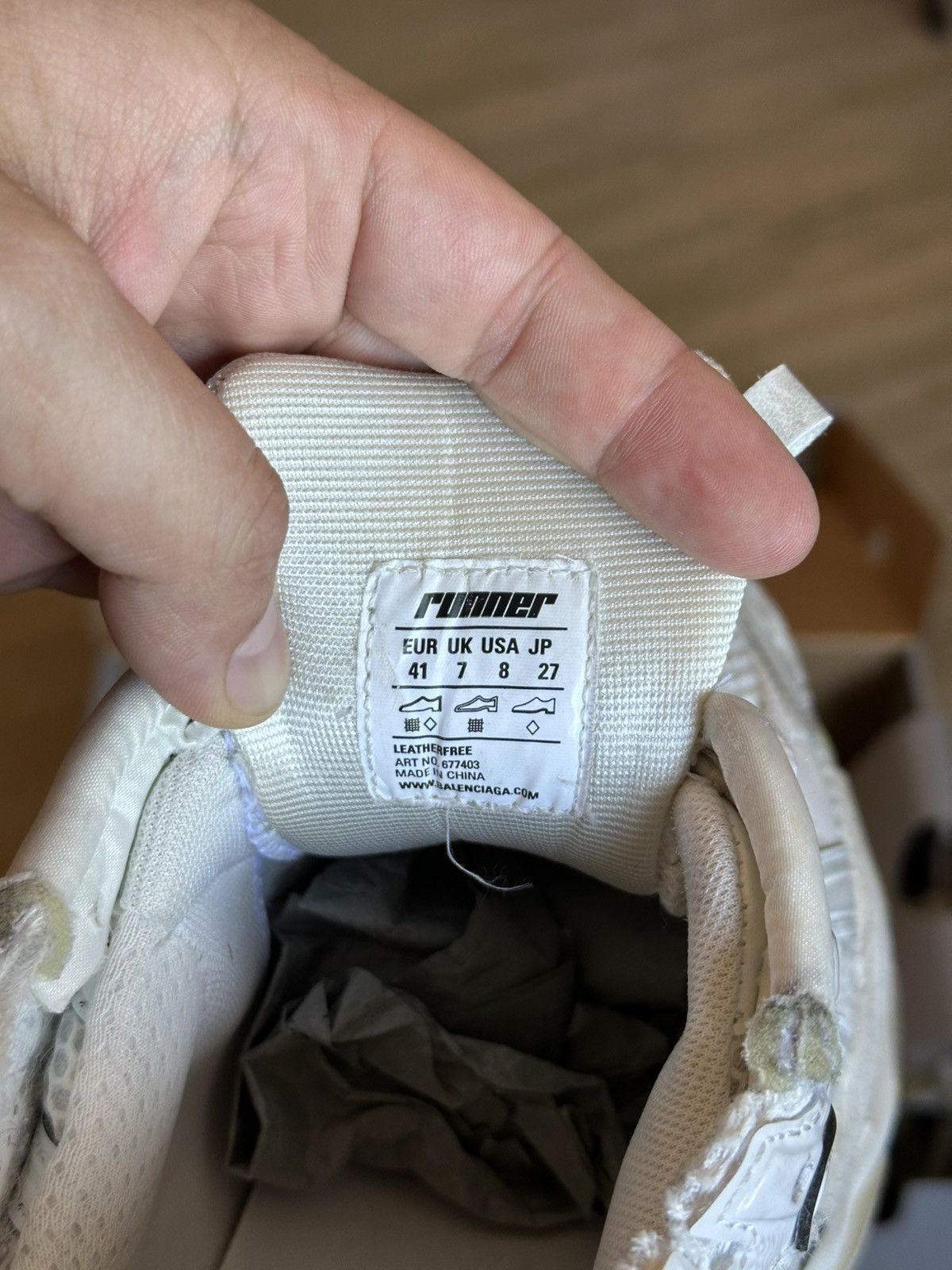 Balenciaga BALENCIAGA RUNNER (41) 8 Size US 8 / EU 41 - 5 Thumbnail