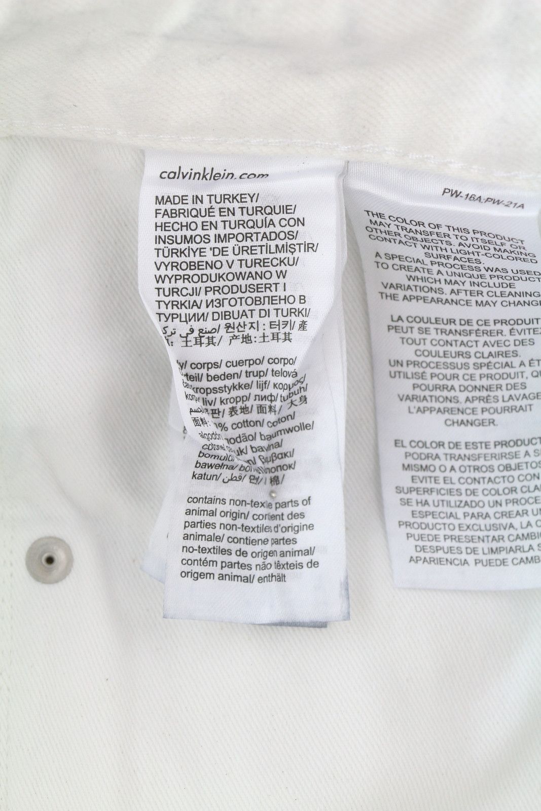 Calvin Klein 90'S STRAIGHT W34 Grey Washed Zip Coated Jeans 85109 Size US 34 / EU 50 - 8 Thumbnail