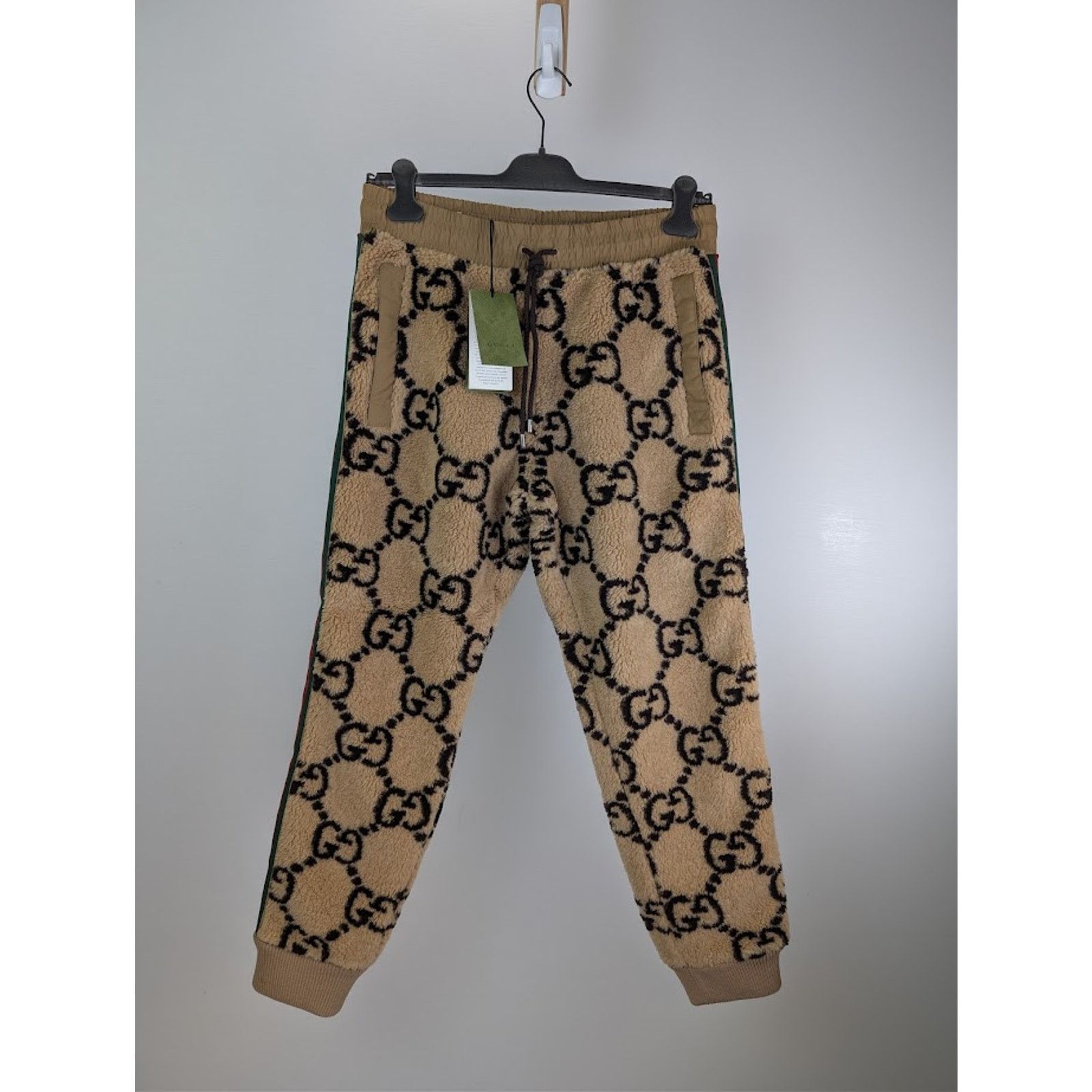 Gucci o1rshd1 GG Jacquard Jogging Pant & Sweatpants in Camel Size US 32 / EU 48 - 1 Thumbnail