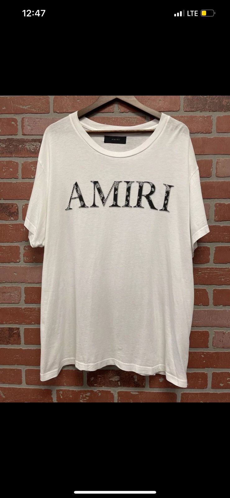 Amiri Amiri White Paisley Logo Tee Size XXL Size US XXL / EU 58 / 5 - 1 Thumbnail