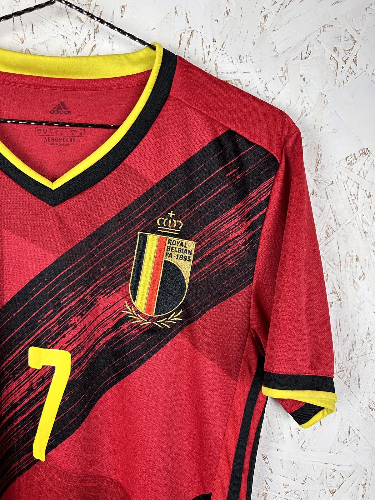 Adidas Adidas Belgium #7 De Bruyne Soccer Jersey In Red/Black Size US S / EU 44-46 / 1 - 2 Thumbnail