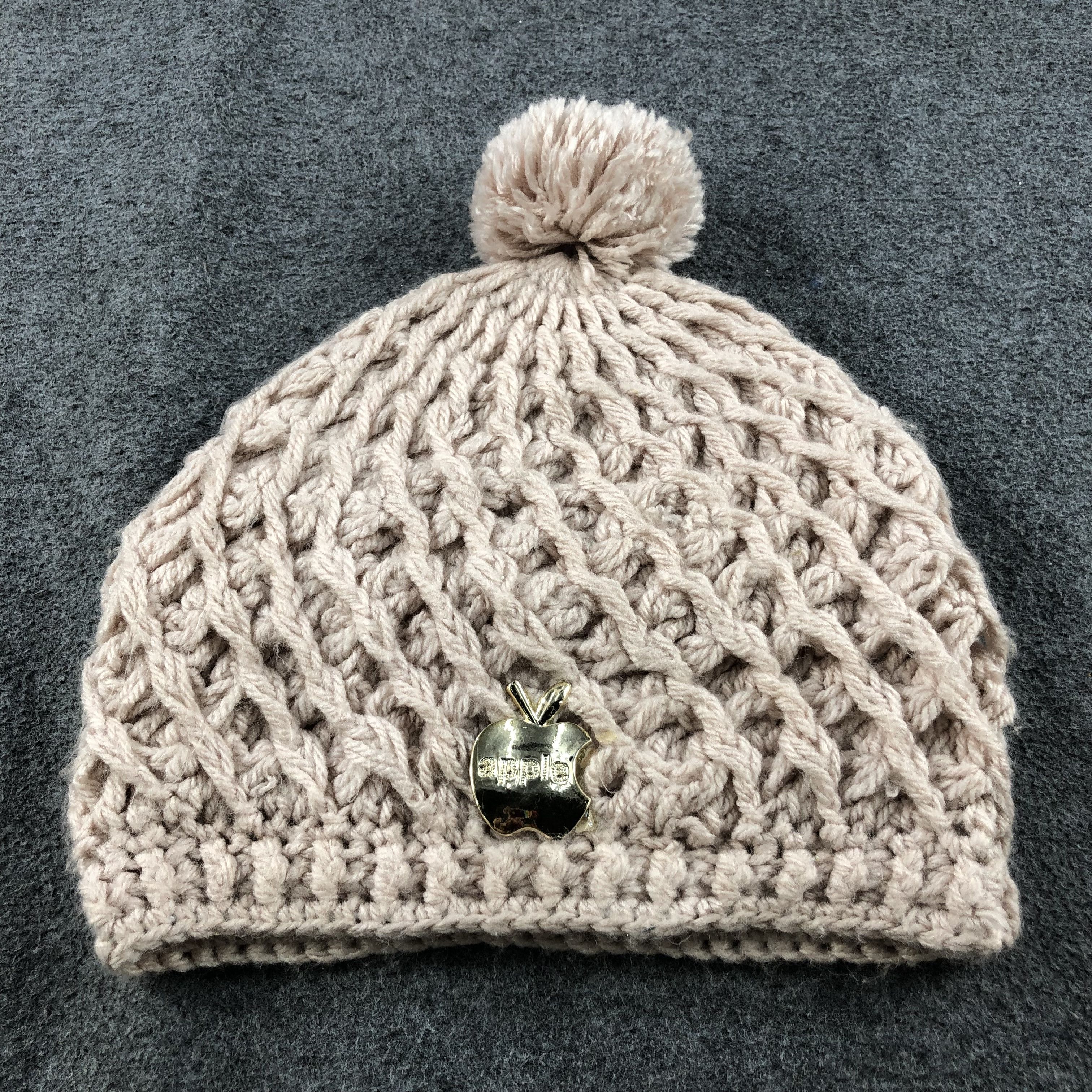 Vintage Crochet Knit Bobble Beanie Snowcap Snow Hat B356 Size ONE SIZE - 3 Thumbnail