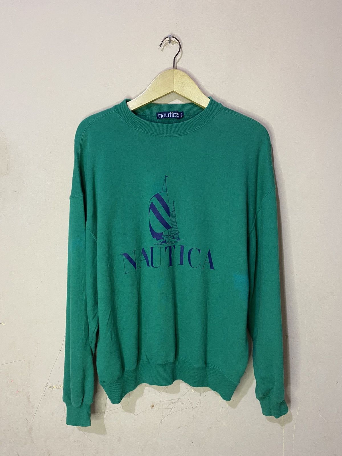 Nautica 90s Vintage Nautica Big Logo Sweatshirt Size US L / EU 52-54 / 3 - 1 Thumbnail
