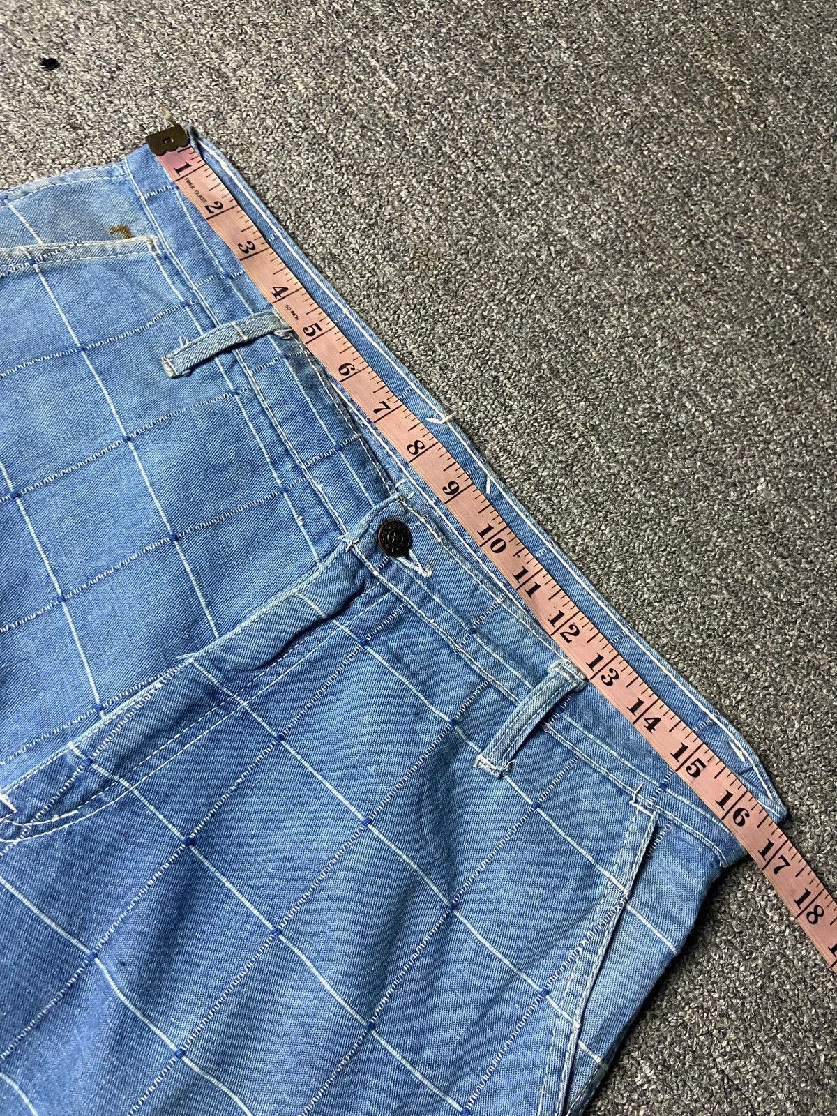 Japanese Brand WEST Japanese Brand Patchwork Seams Denim Jeans (162) Size 33" - 5 Thumbnail