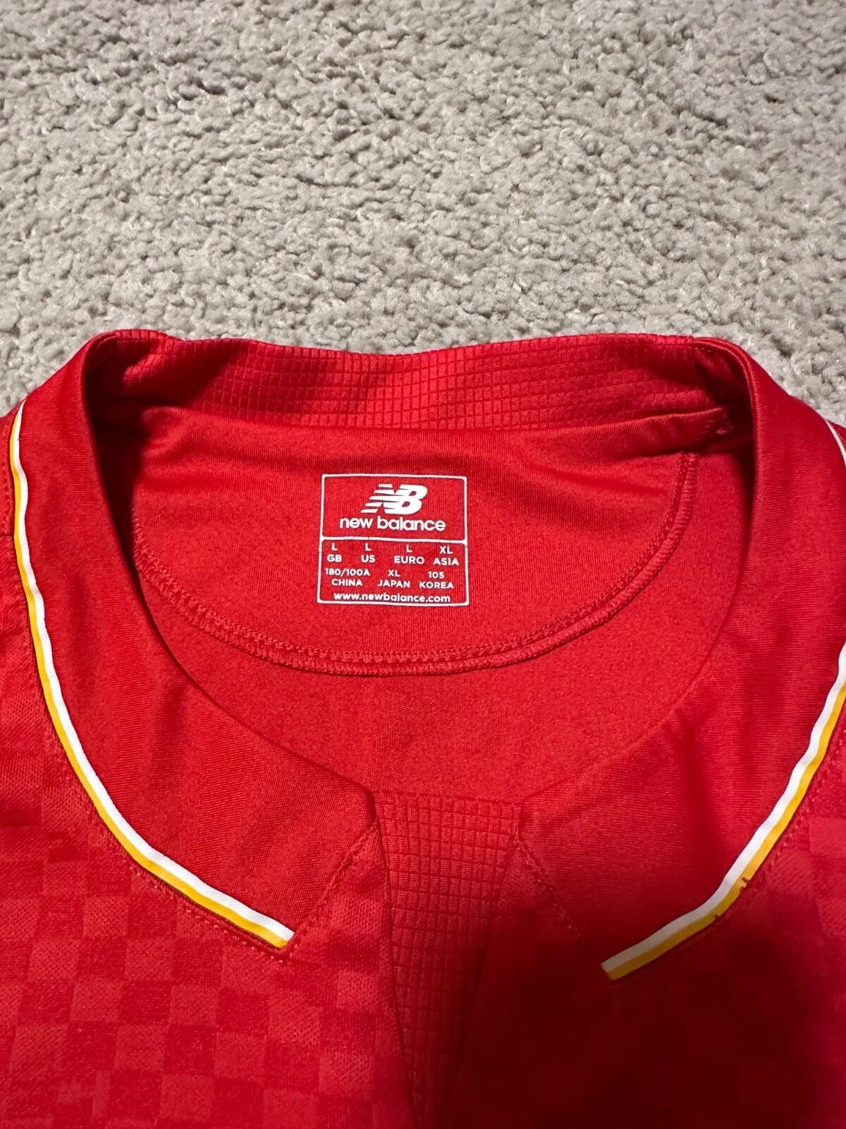 New Balance COUTINHO #10 New Balance Liverpool FC 2015/16 Home Shirt Size US L / EU 52-54 / 3 - 4 Thumbnail