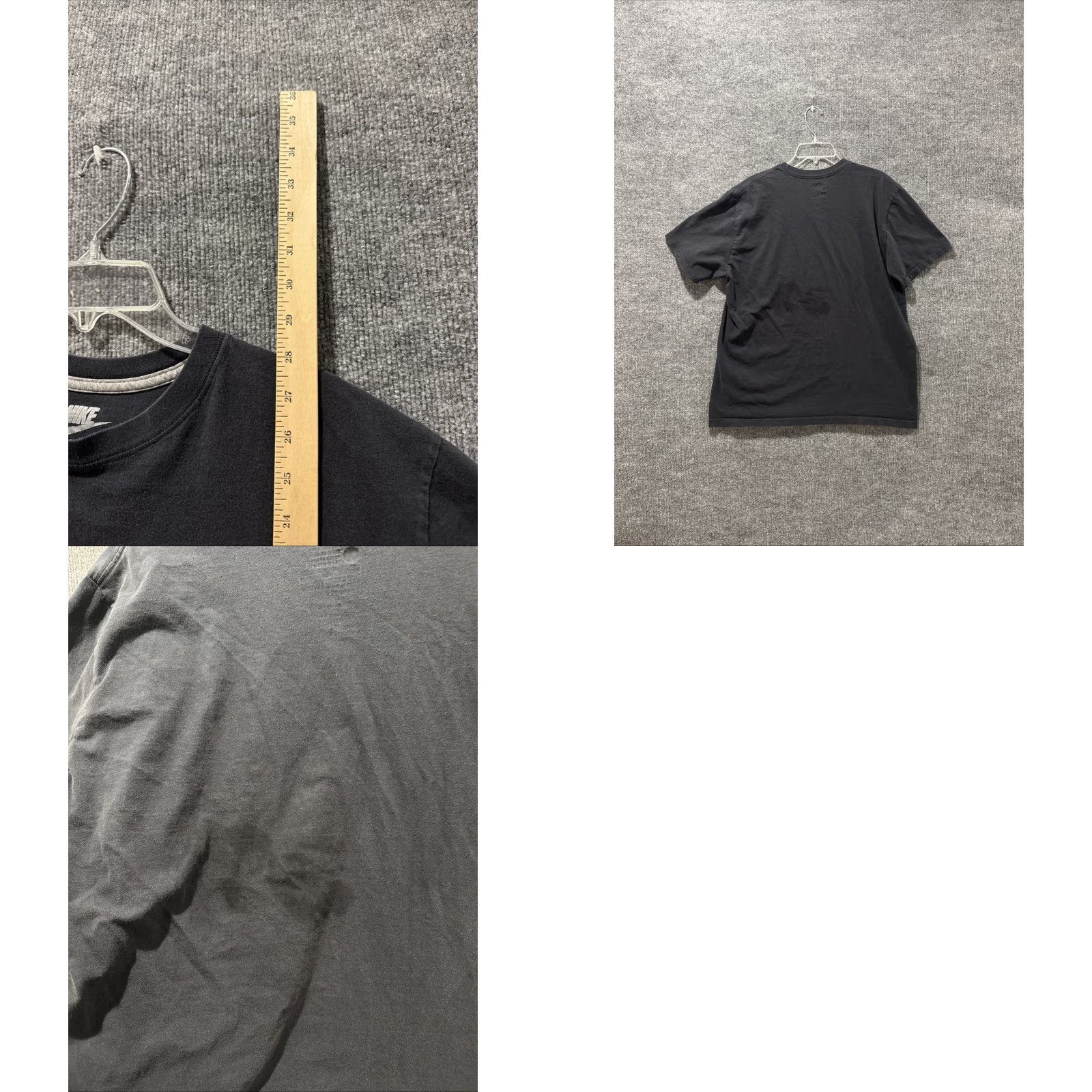 Nike Nike Check Short Sleeve T-Shirt XL Black Activewear Size US XL / EU 56 / 4 - 8 Thumbnail