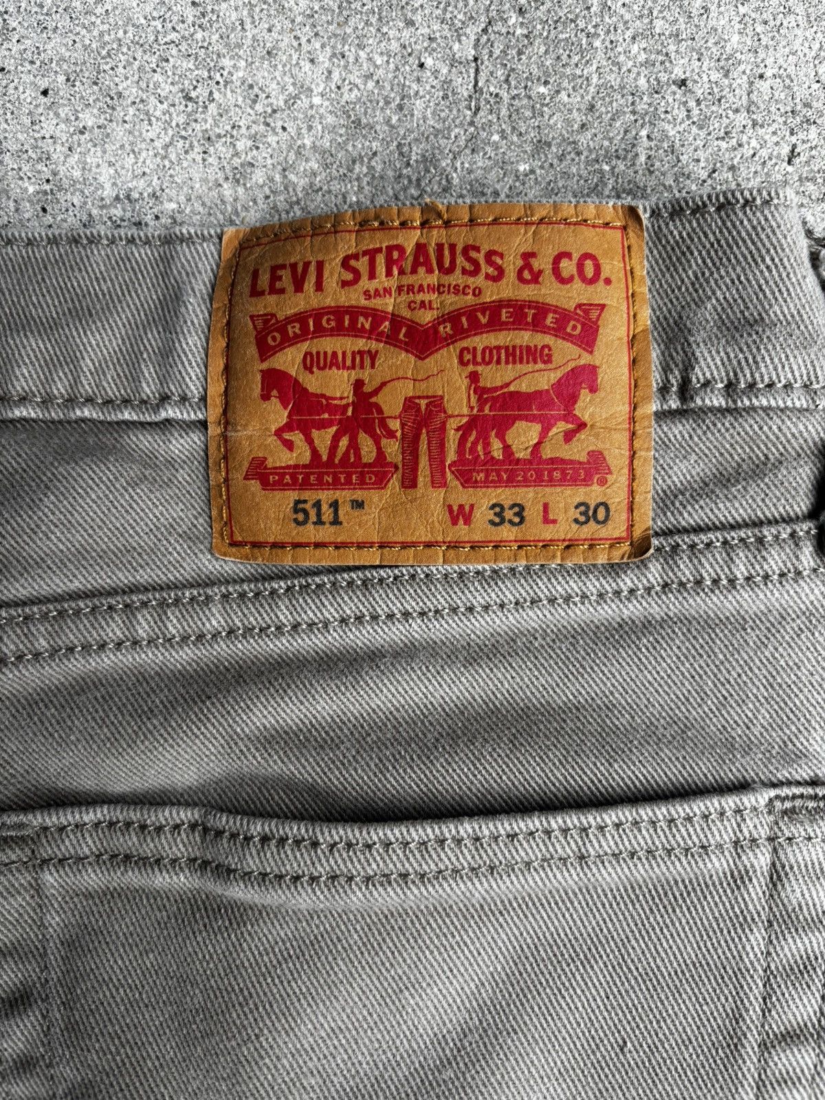 Levi's × Levi's Vintage Clothing LEVIS 511 Grey Denim Size US 33 - 4 Thumbnail