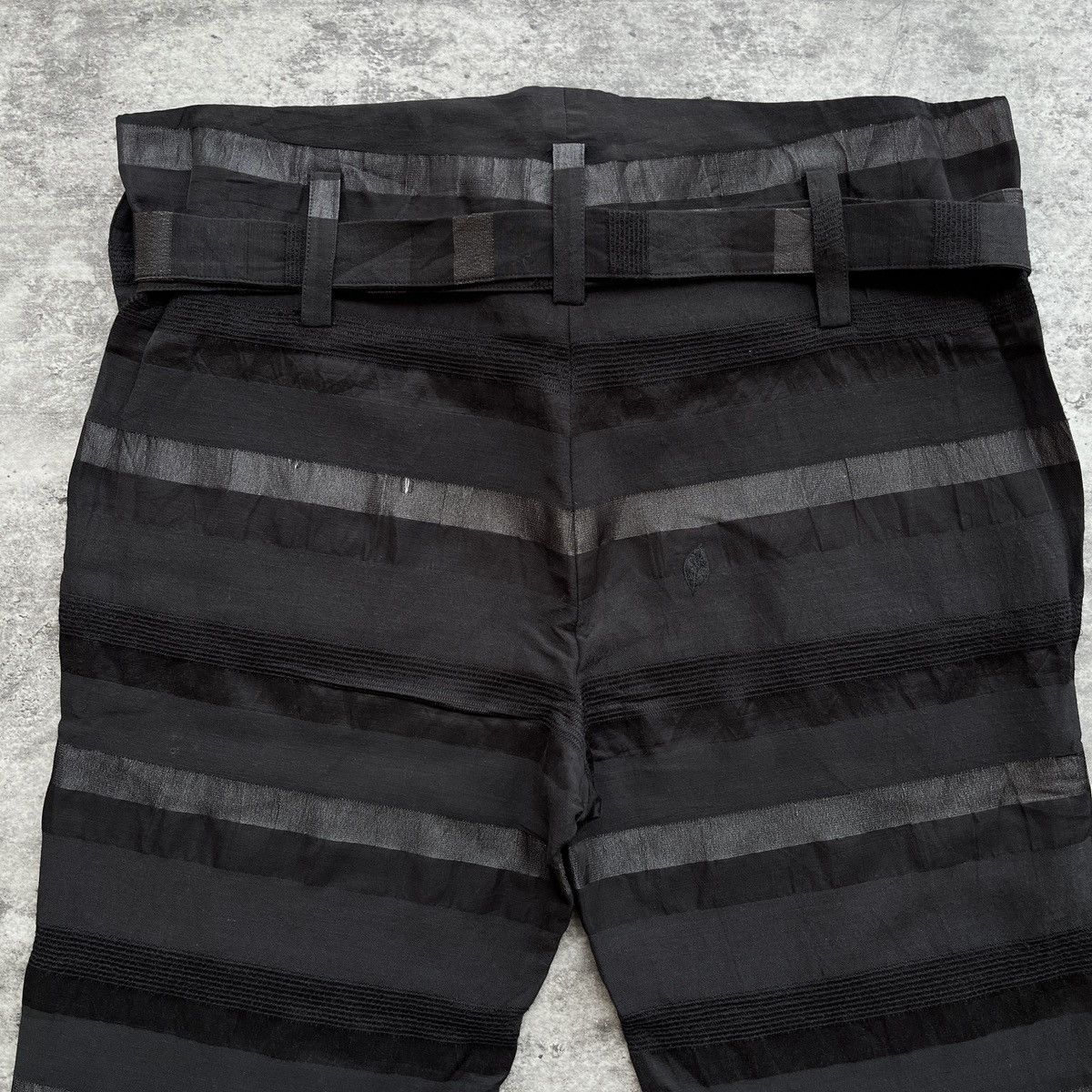 Limi Feu × Yohji Yamamoto Limi Feu Striped Pants with Belt Size US 33 - 4 Thumbnail