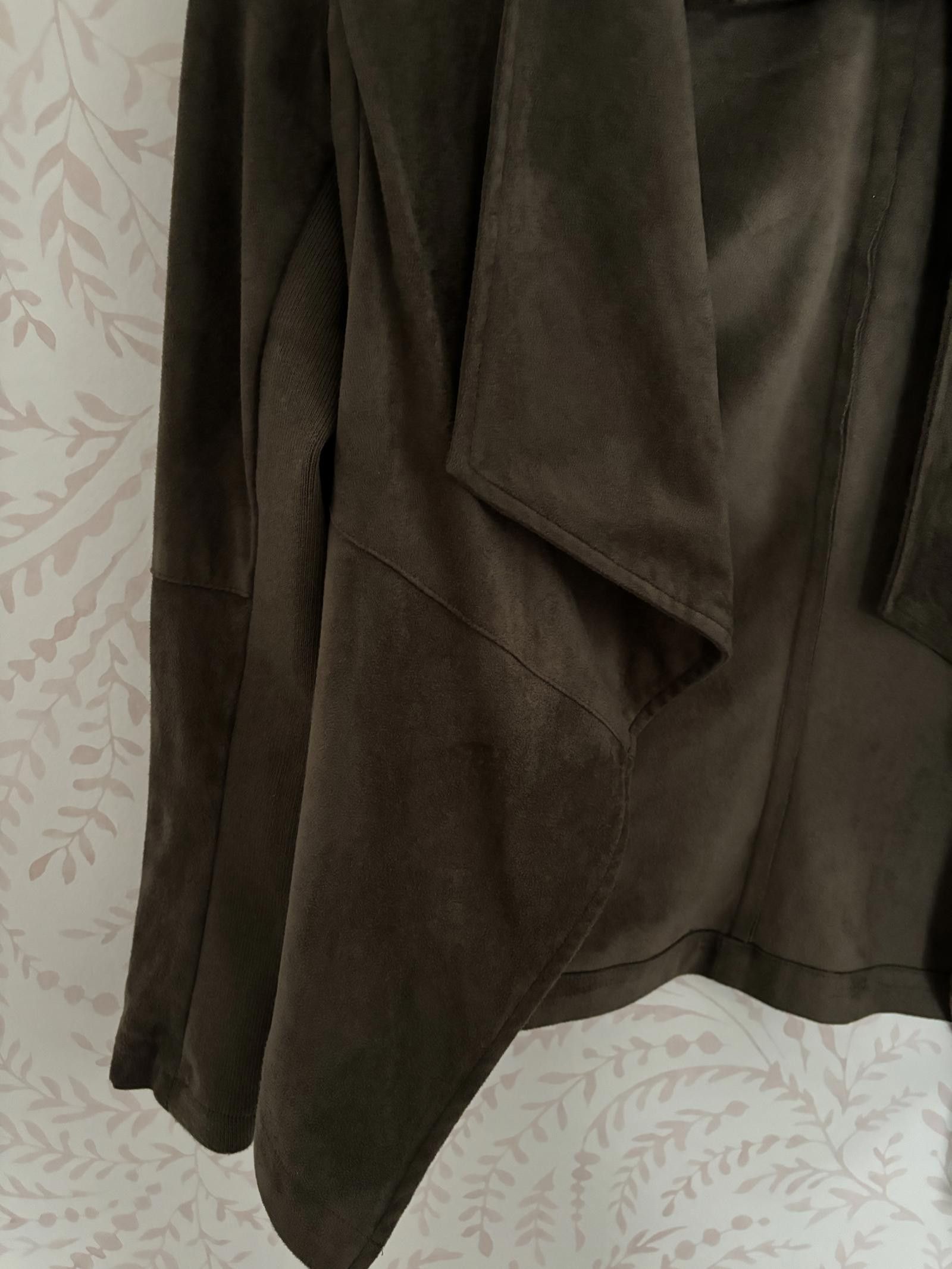 Designer EUC BB Dakota Suede Jacket - XS Olive Green Open Cardigan Size XS / US 0-2 / IT 36-38 - 3 Thumbnail