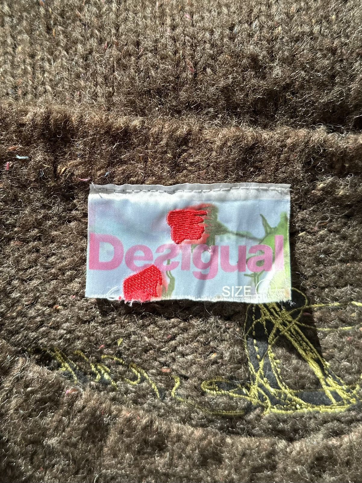 Desigual × Japanese Brand Desigual Cable Knit Logo Dress Women's Size M Size M / US 6-8 / IT 42-44 - 3 Thumbnail