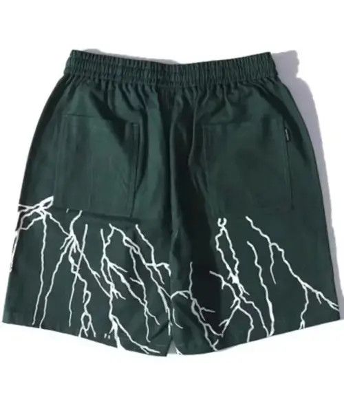 Jean Graffiti Print Pocket Shorts Size US 30 / EU 46 - 2 Thumbnail