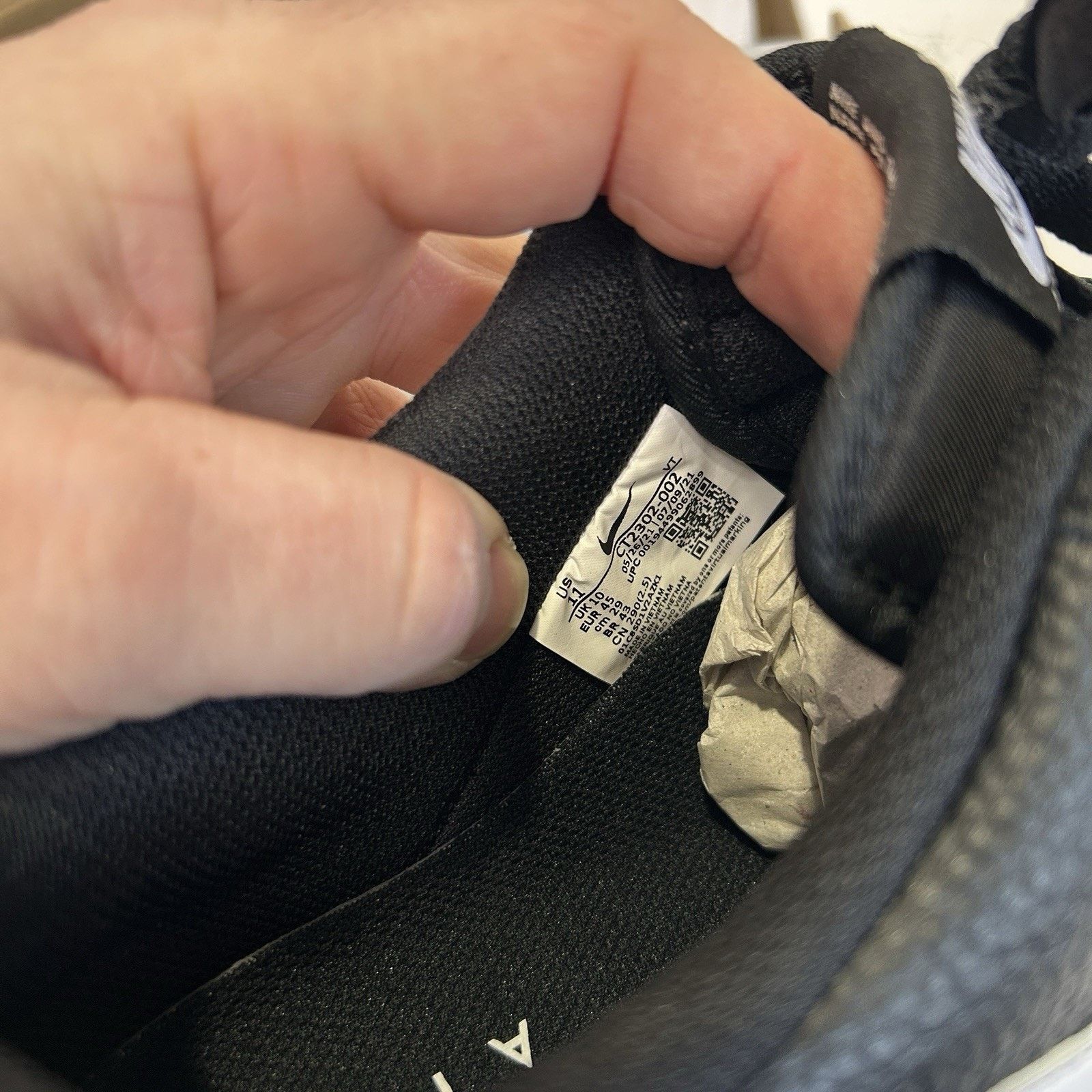 Nike Nike Air Force 1 '07 Shoes “Black White” CT2302-002 Size US 11 / EU 44 - 6 Thumbnail