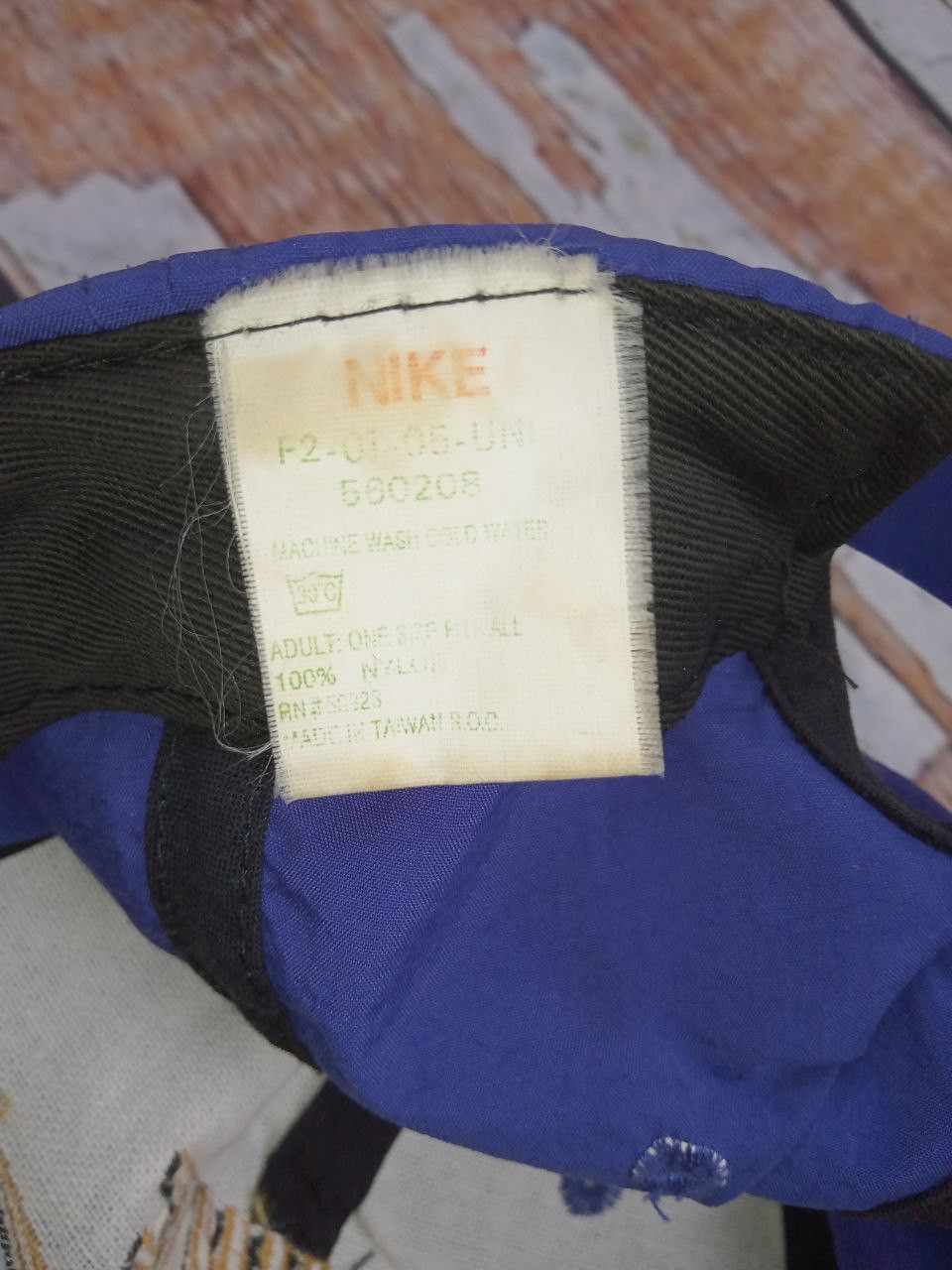 Nike Rare 90s Vintage Nike Nylon Purple Snapback Hat Cap Size ONE SIZE - 7 Thumbnail