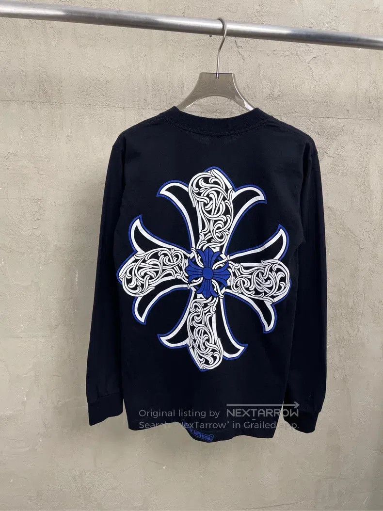 Chrome Hearts CHROME HEARTS Size S Blue horseshoe vine cross long sleeve Size US S / EU 44-46 / 1 - 7 Thumbnail