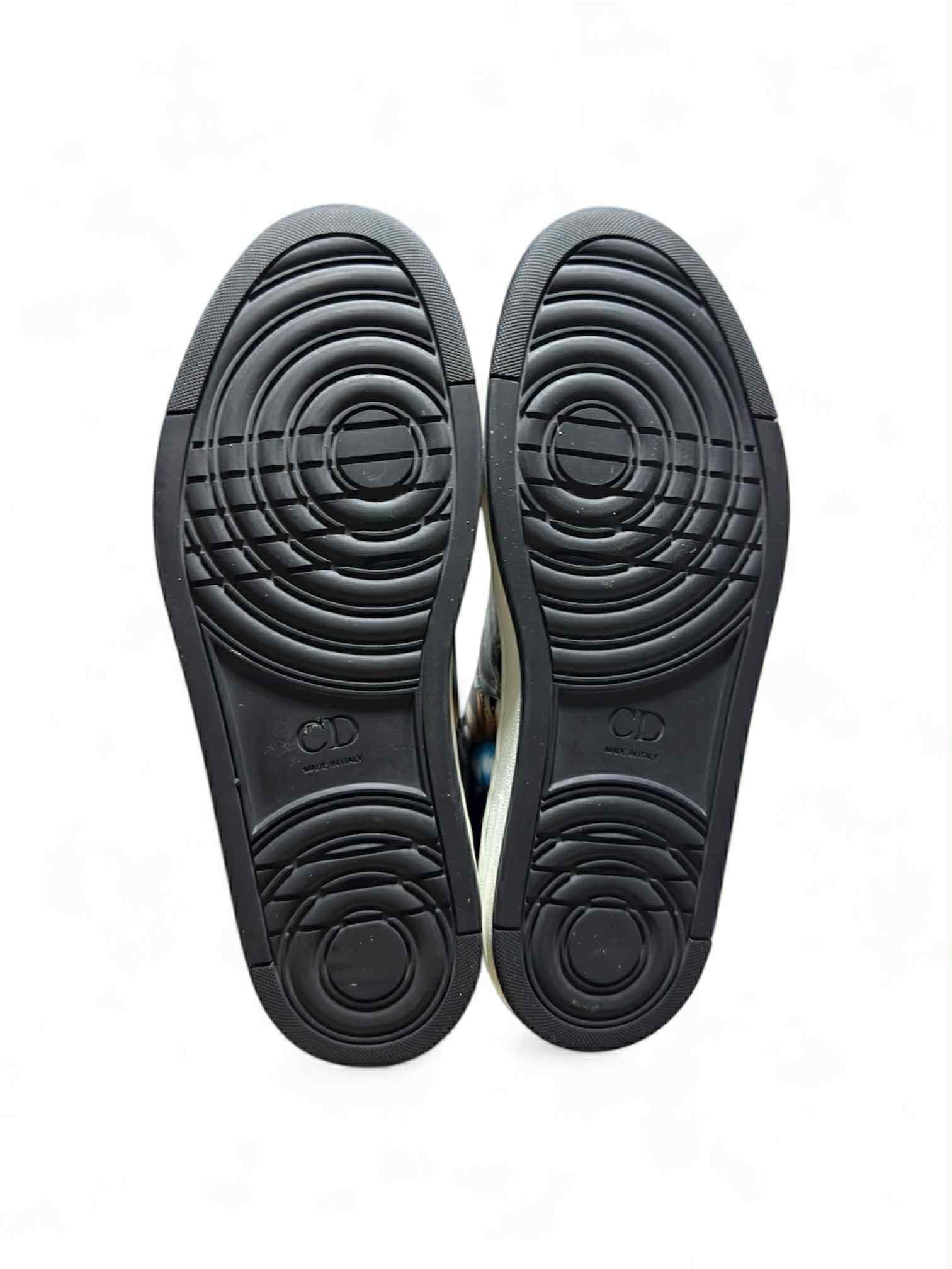 Dior Dior B02 Sorayama Black Hawaii Leather Low Trainers Men's Size US 10 / EU 43 - 6 Thumbnail