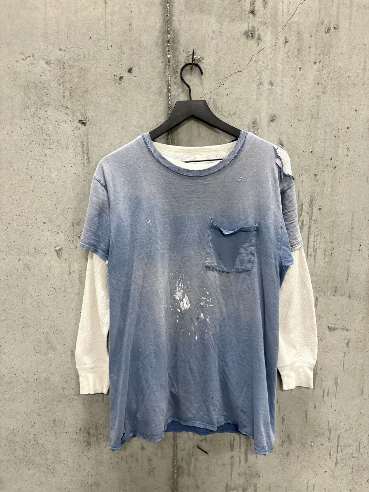 Vintage Blank Shirt Thrashed Faded Distressed Grunge Band